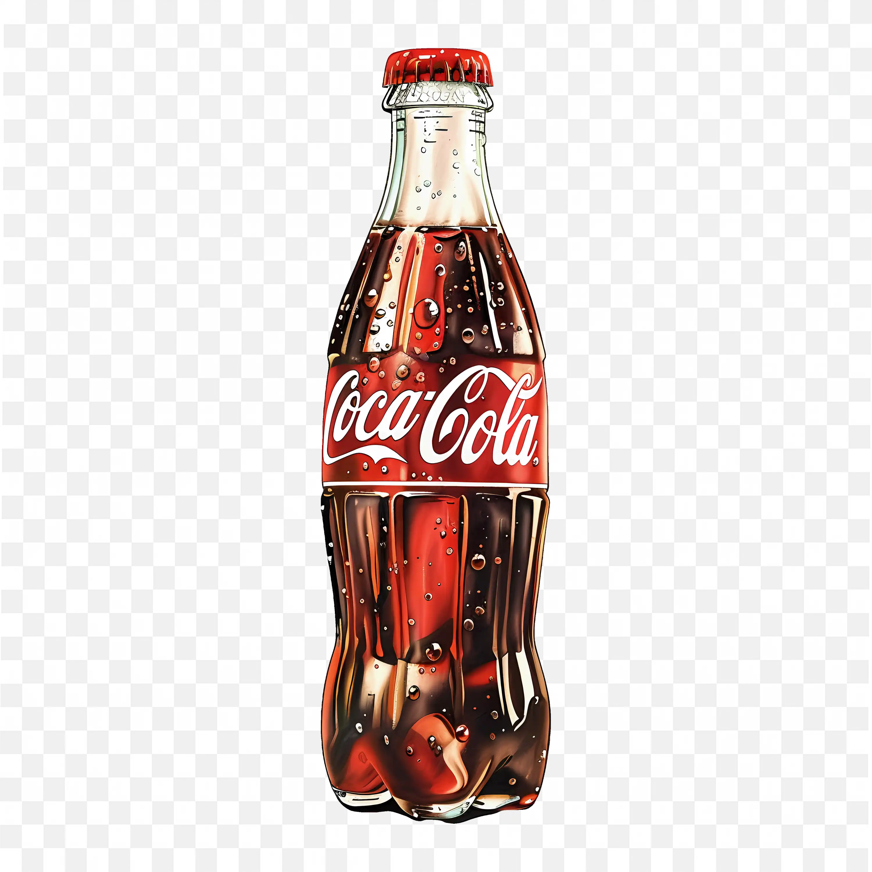 Coca Cola Juice in the Classic Glass Bottle Free Png Image