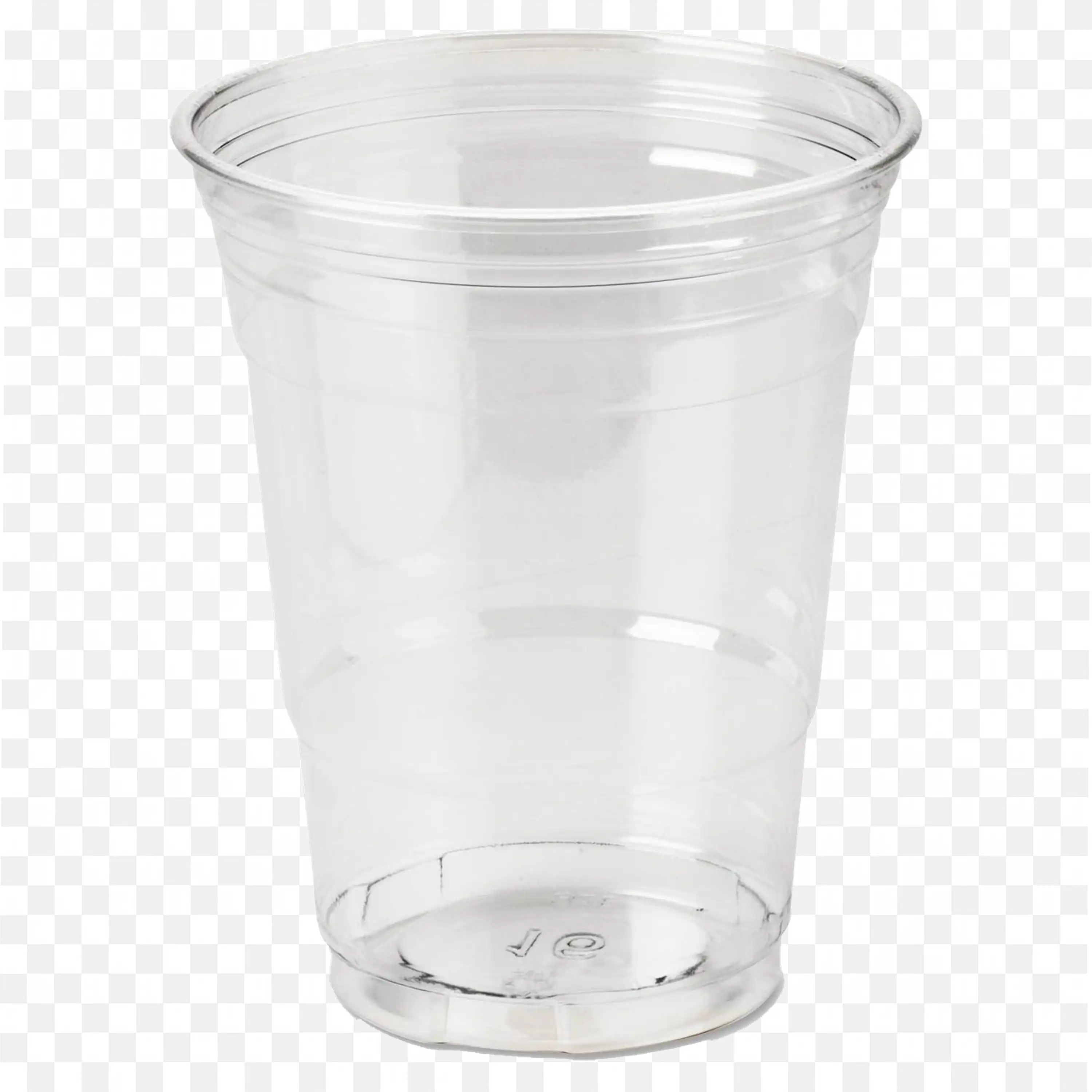 An Empty Plastic Glass Lightweight and Convenient Free Png