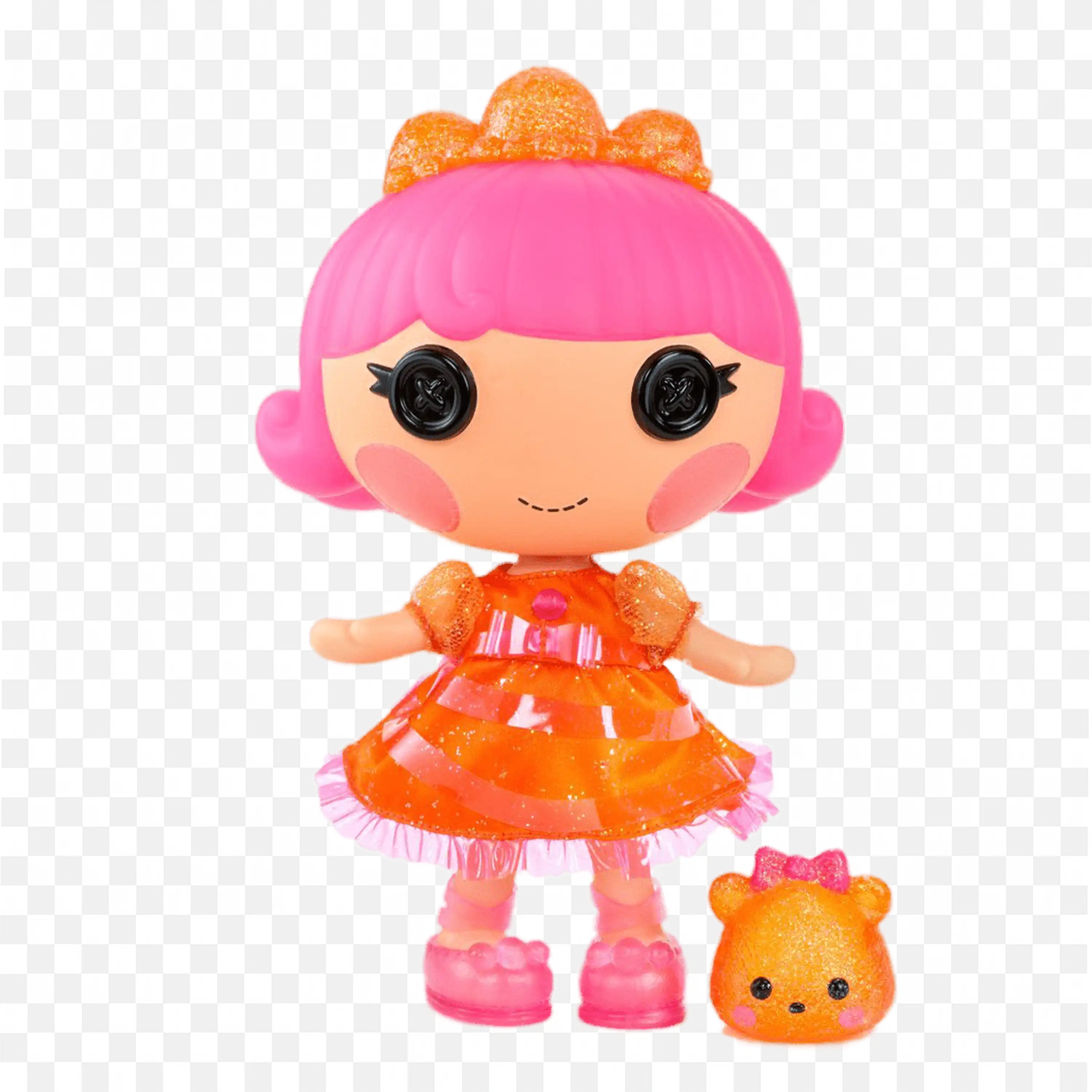 Girl Shaped Jelly Sweet with a Pet HD Free Png Image