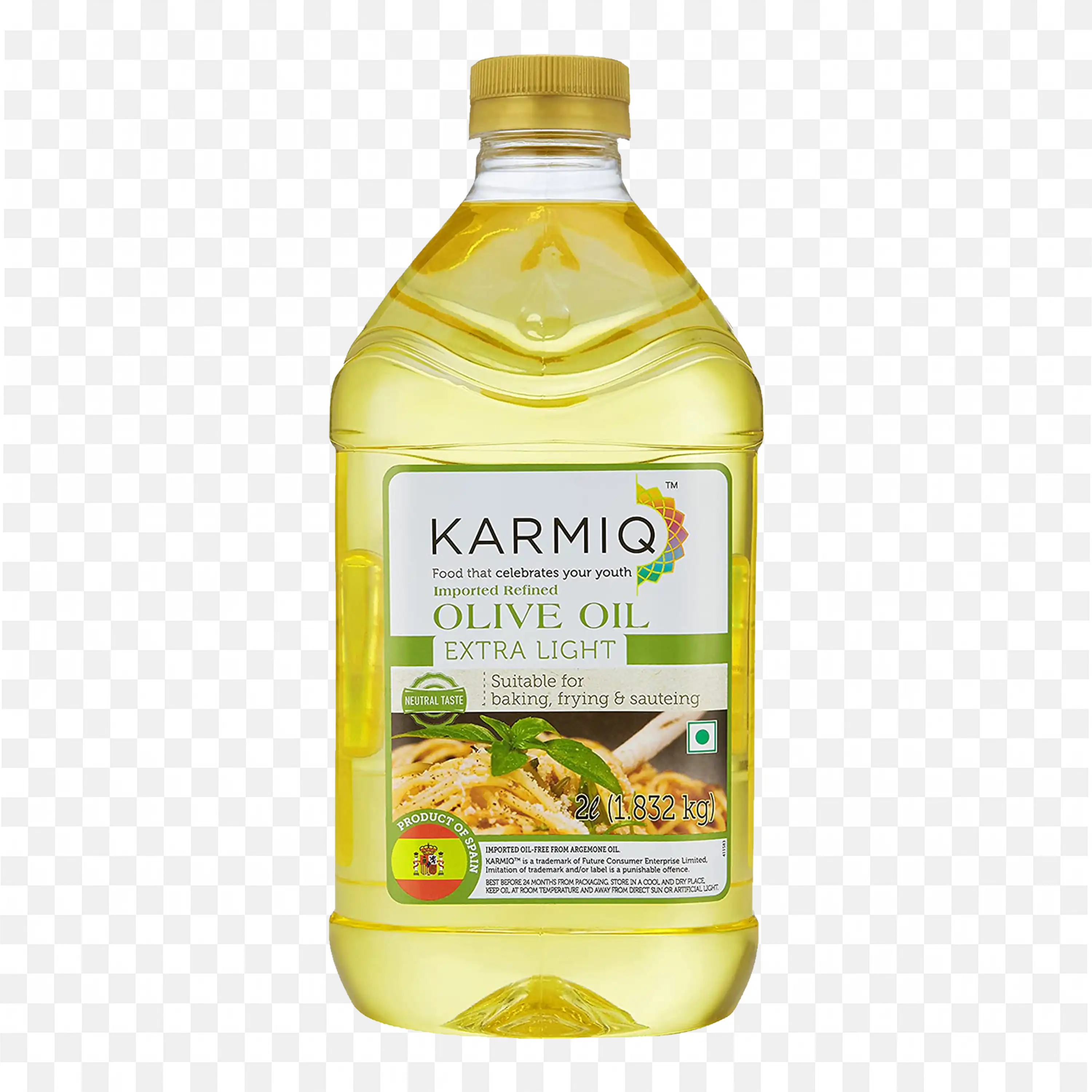 Karmiq Extra Light Olive Oil Perfect for Cooking Png Image