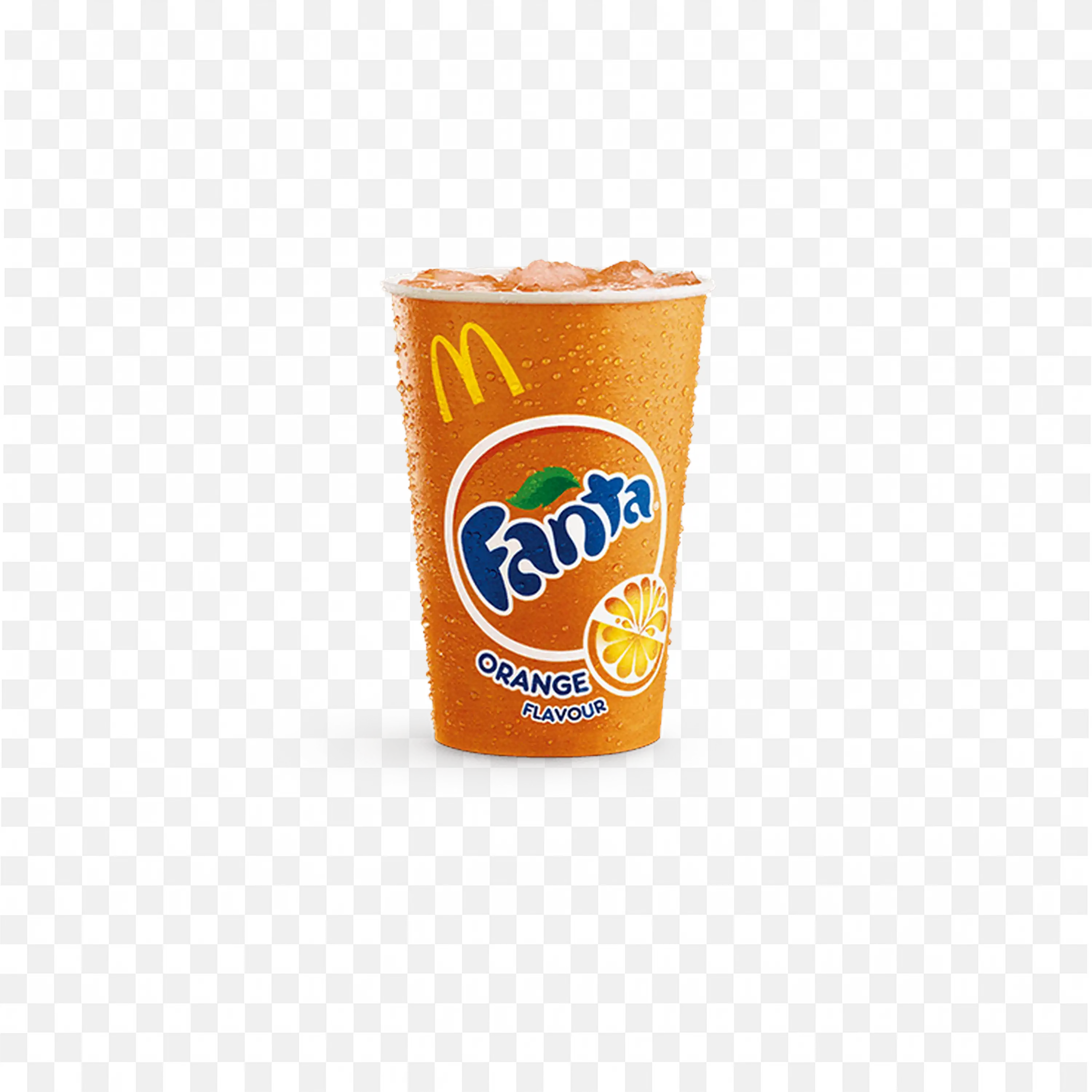 Mcdonalds Cup of Fanta Orange Flavor Juice Free Png Image