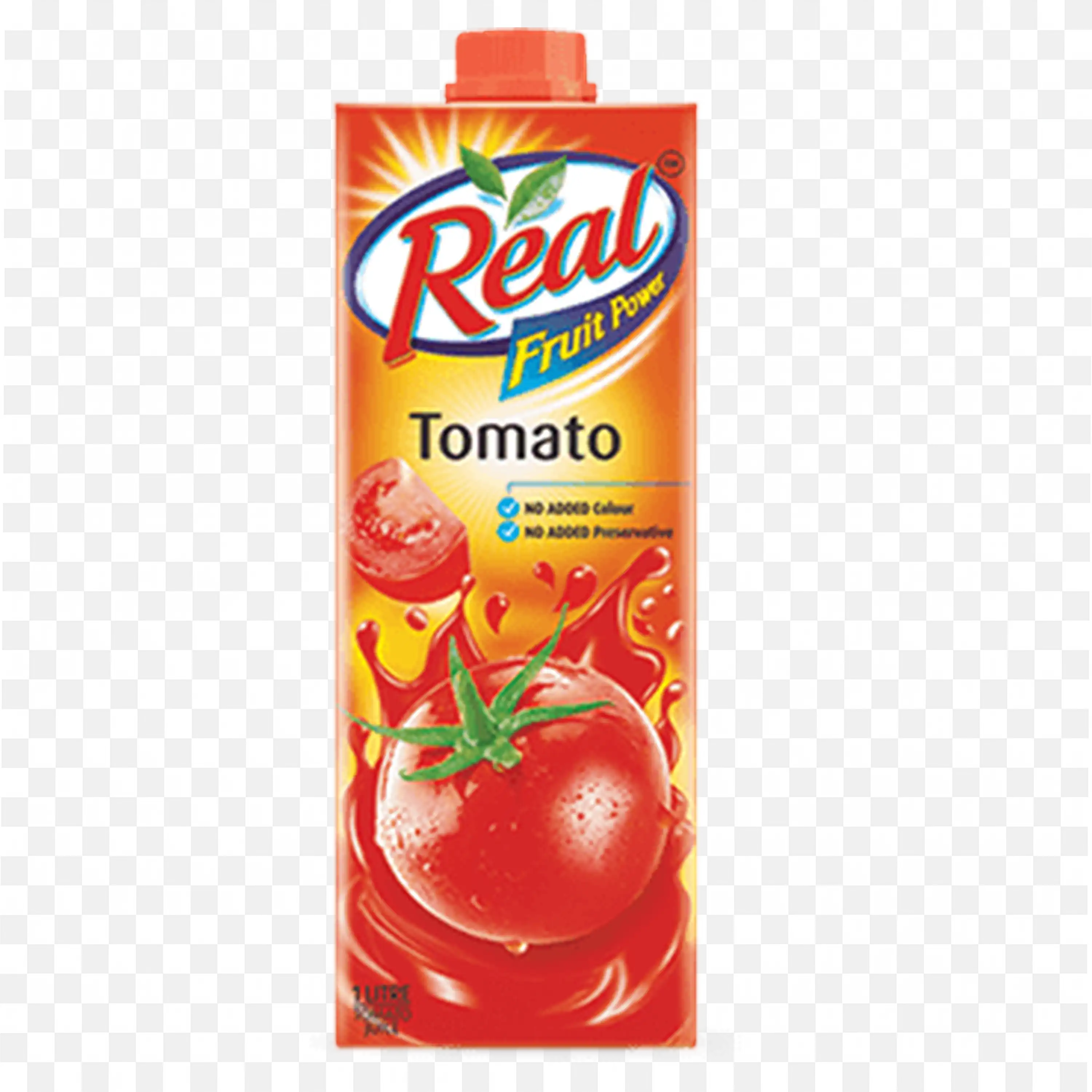 Real Tomato Flavoured Juice in the Paper Container Free Png