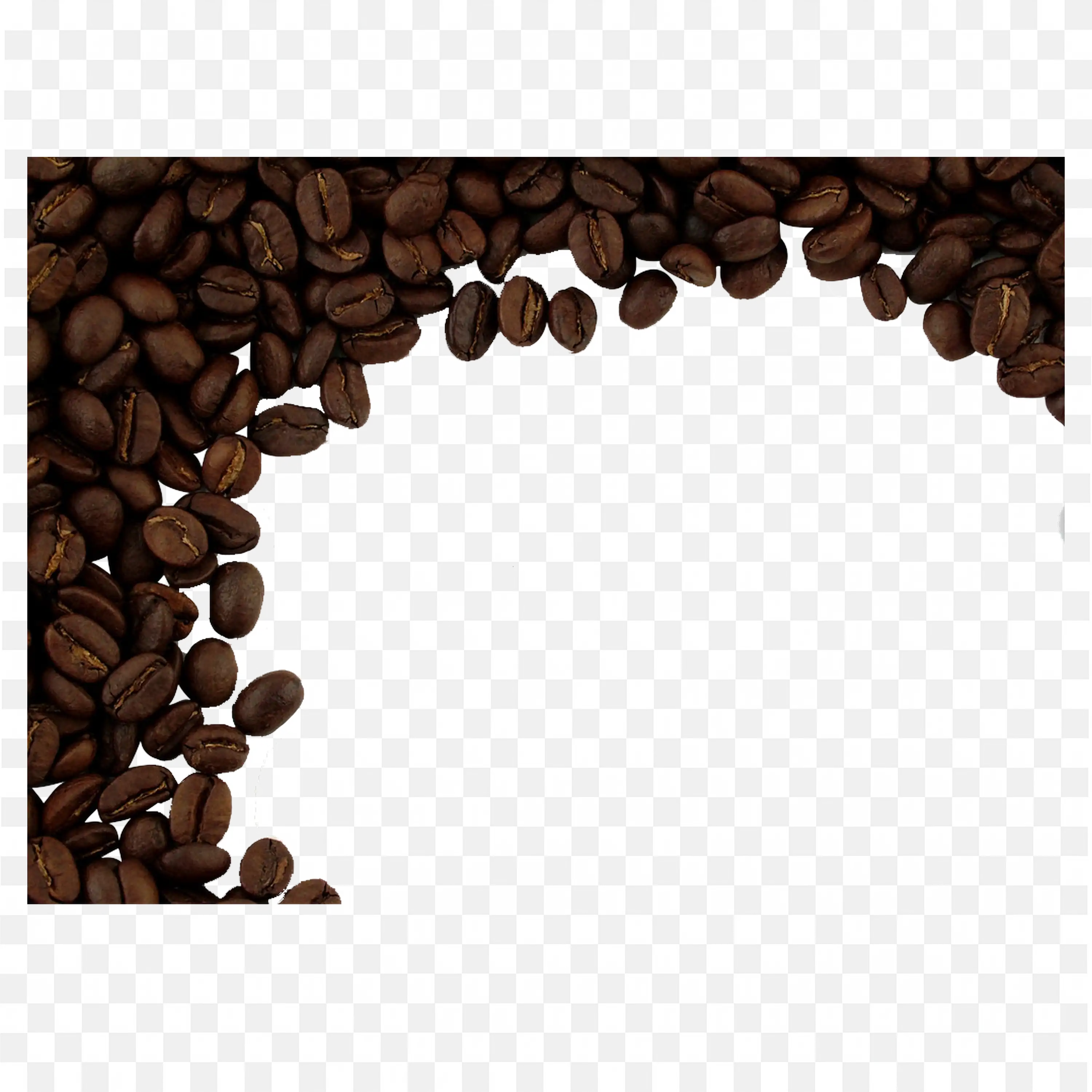 Roasted Brown Colour Coffee Beans Frame for Coffee Lovers