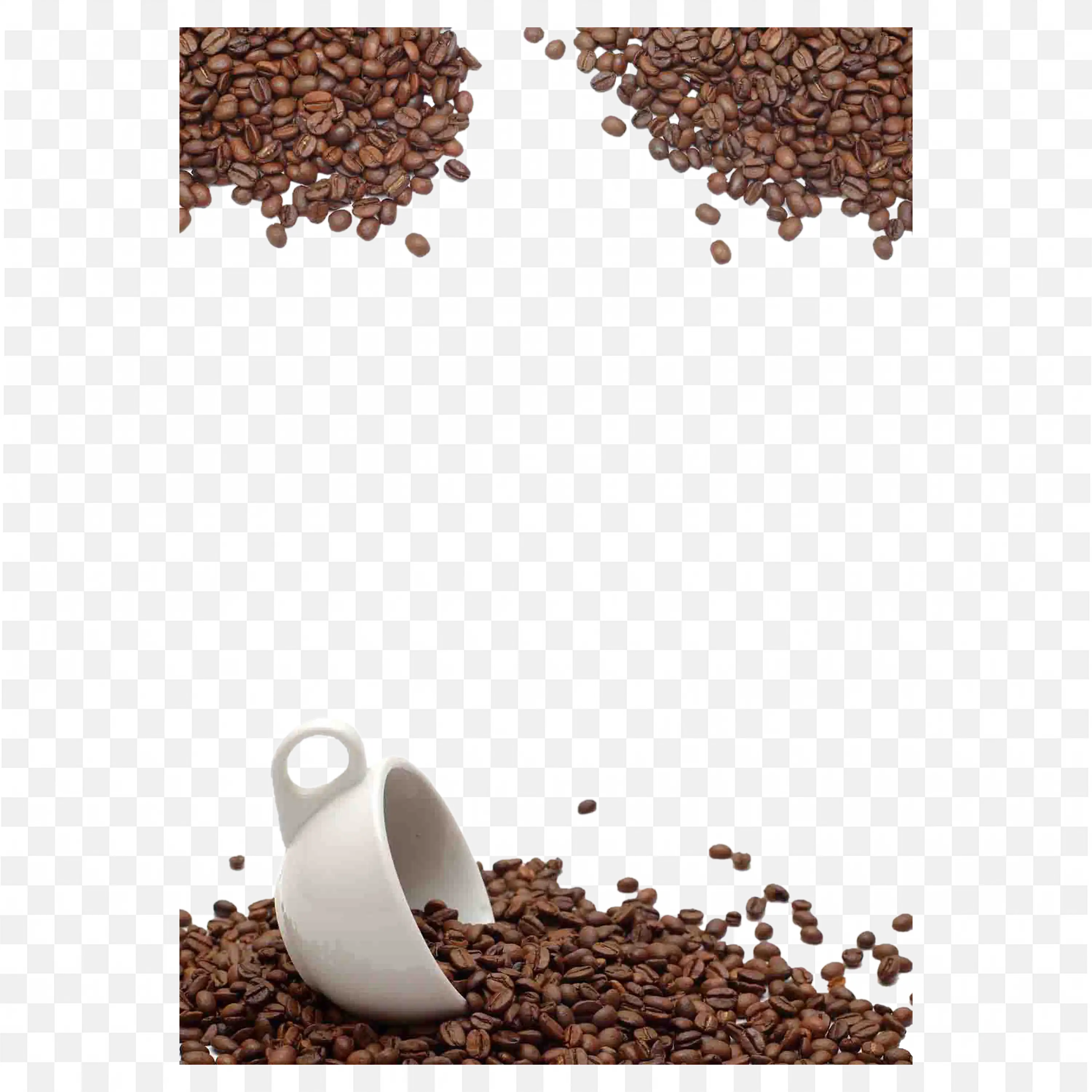 The Roasted Coffee Bean and Coffee Cup Free Png Download