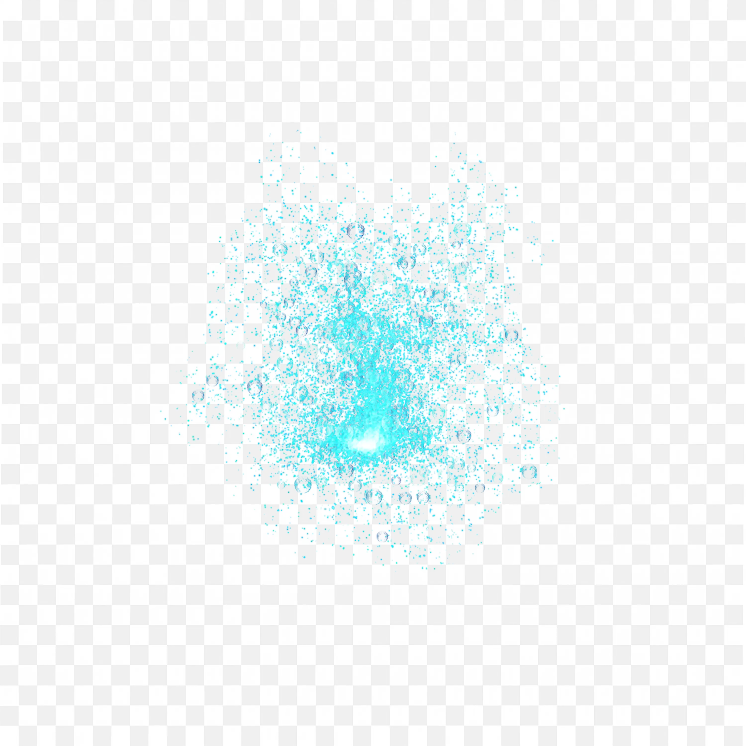 Aqua Blue Mist Spray Artistic Splatter Texture Frame Png