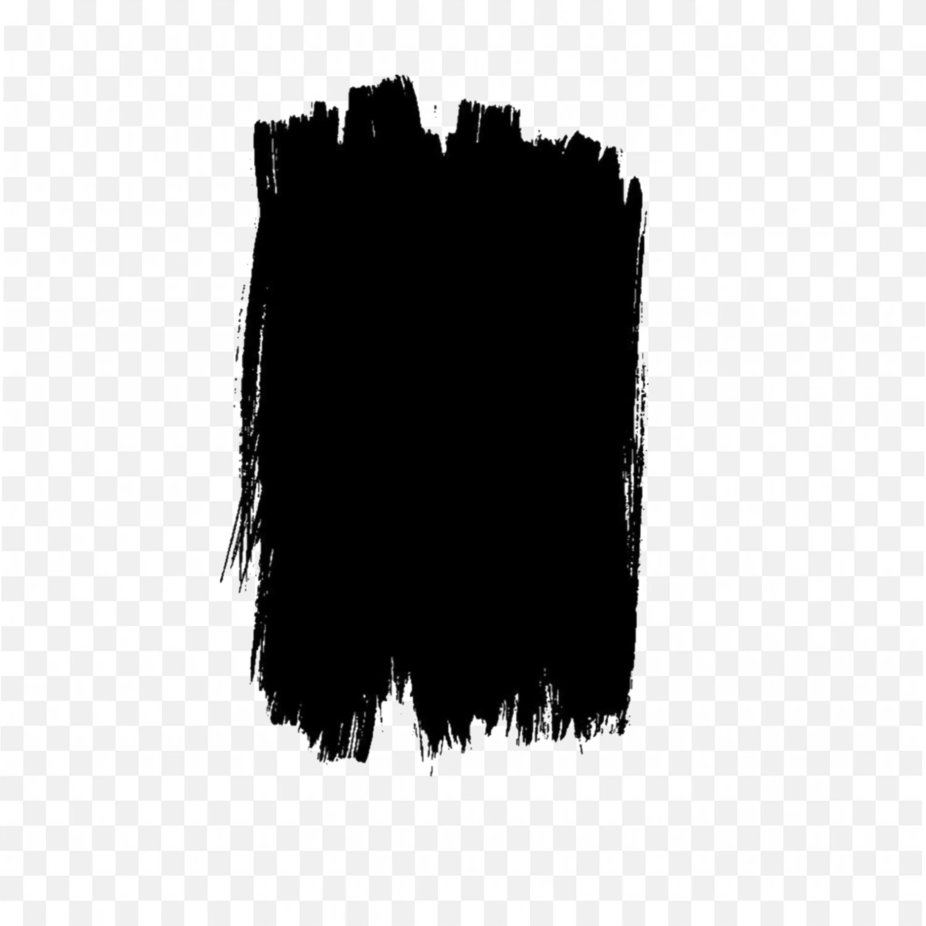 Black Paint Stroke Frame Element for Design Accent