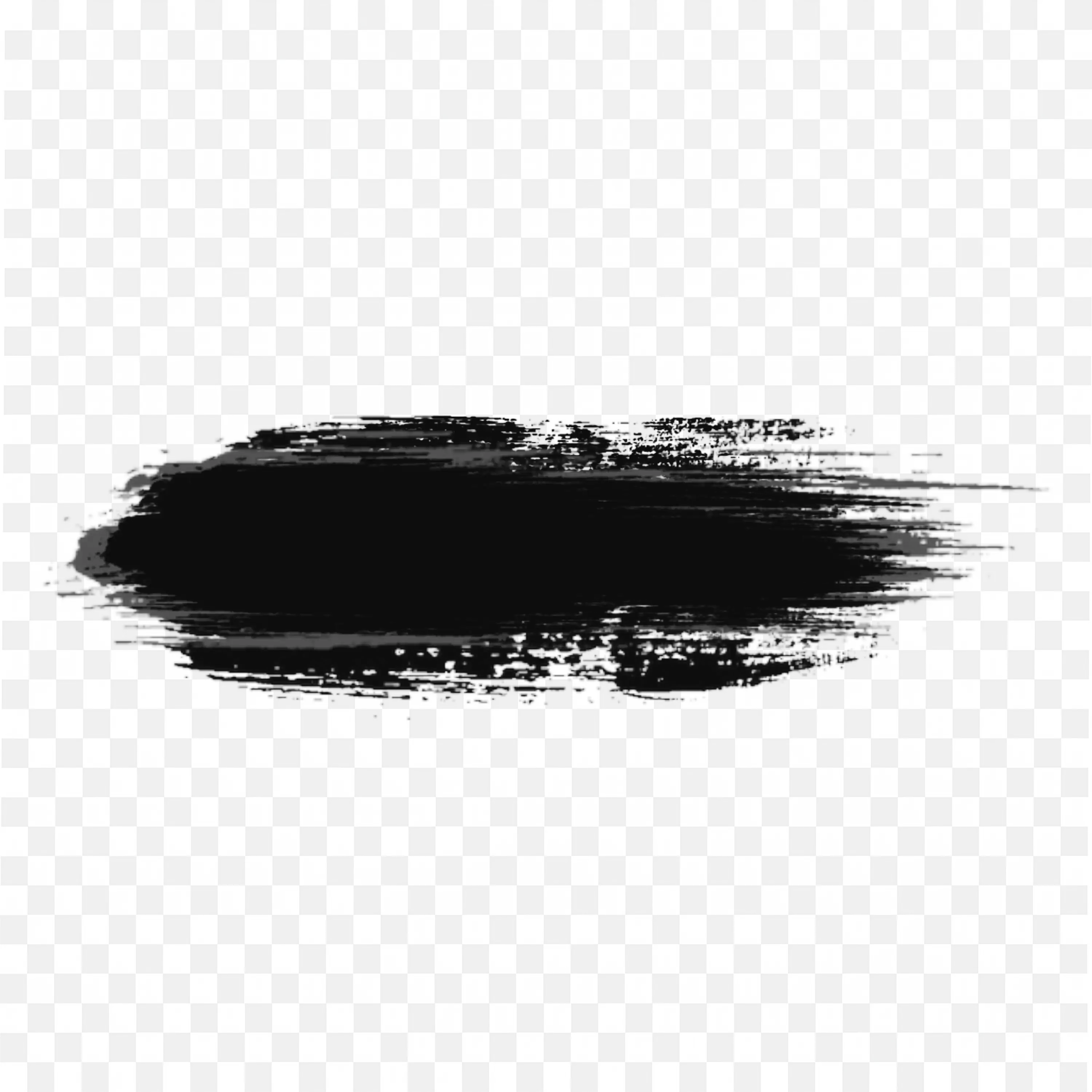 Black Paint Stroke Grunge Abstract Texture Border Png