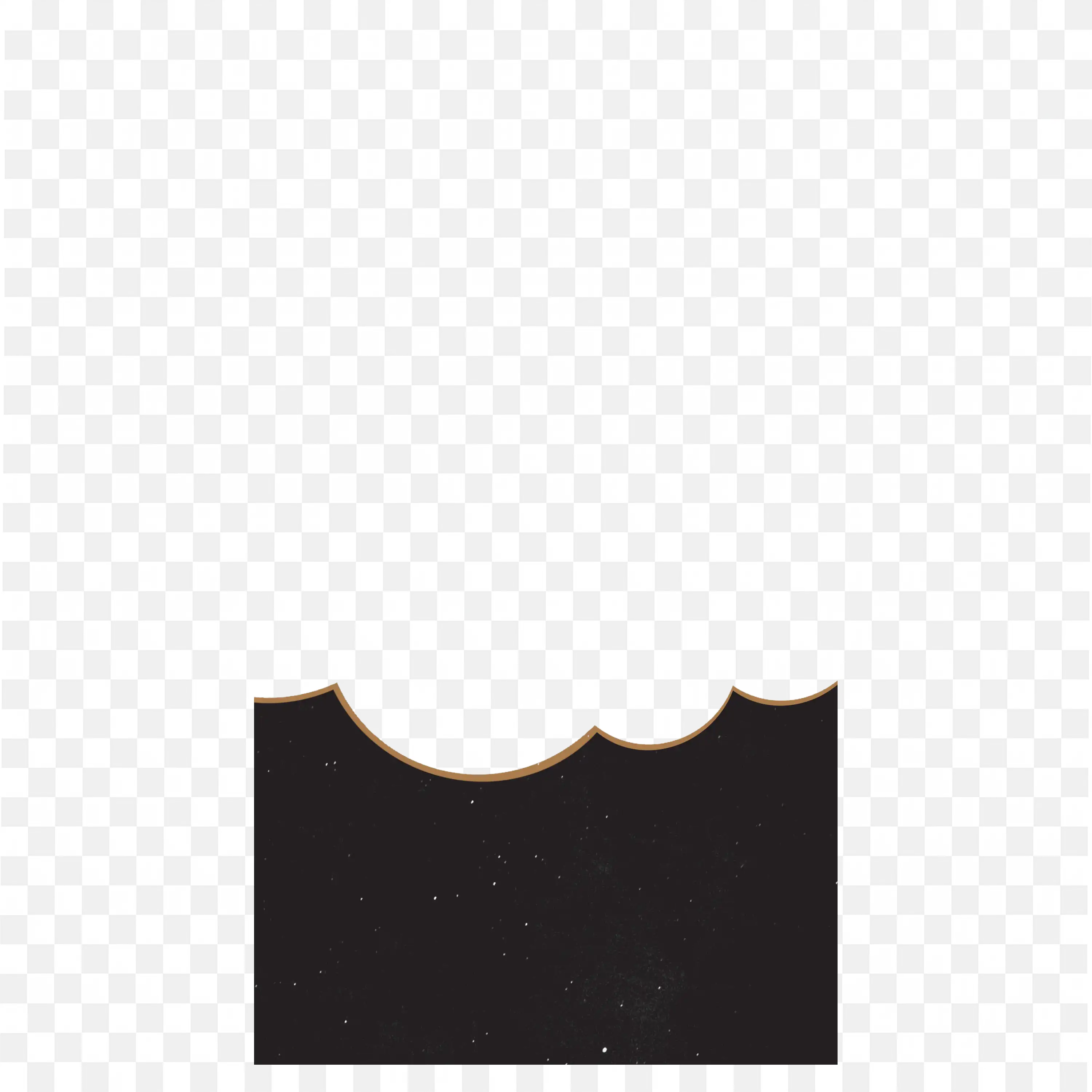 Black Paper Torn Edge with White Background Decorative Png