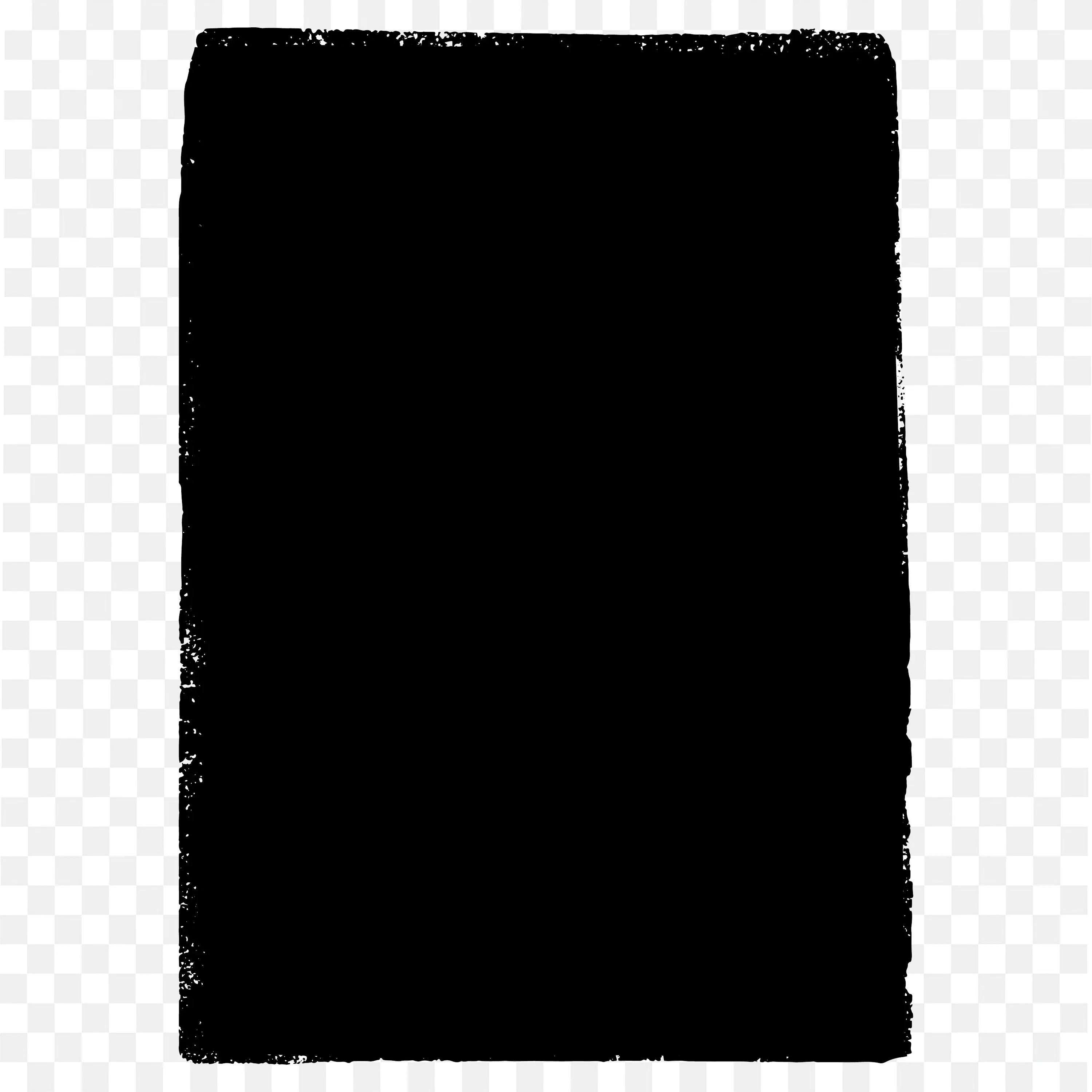 Black Rounded Square Frame with Thick Border Png Download