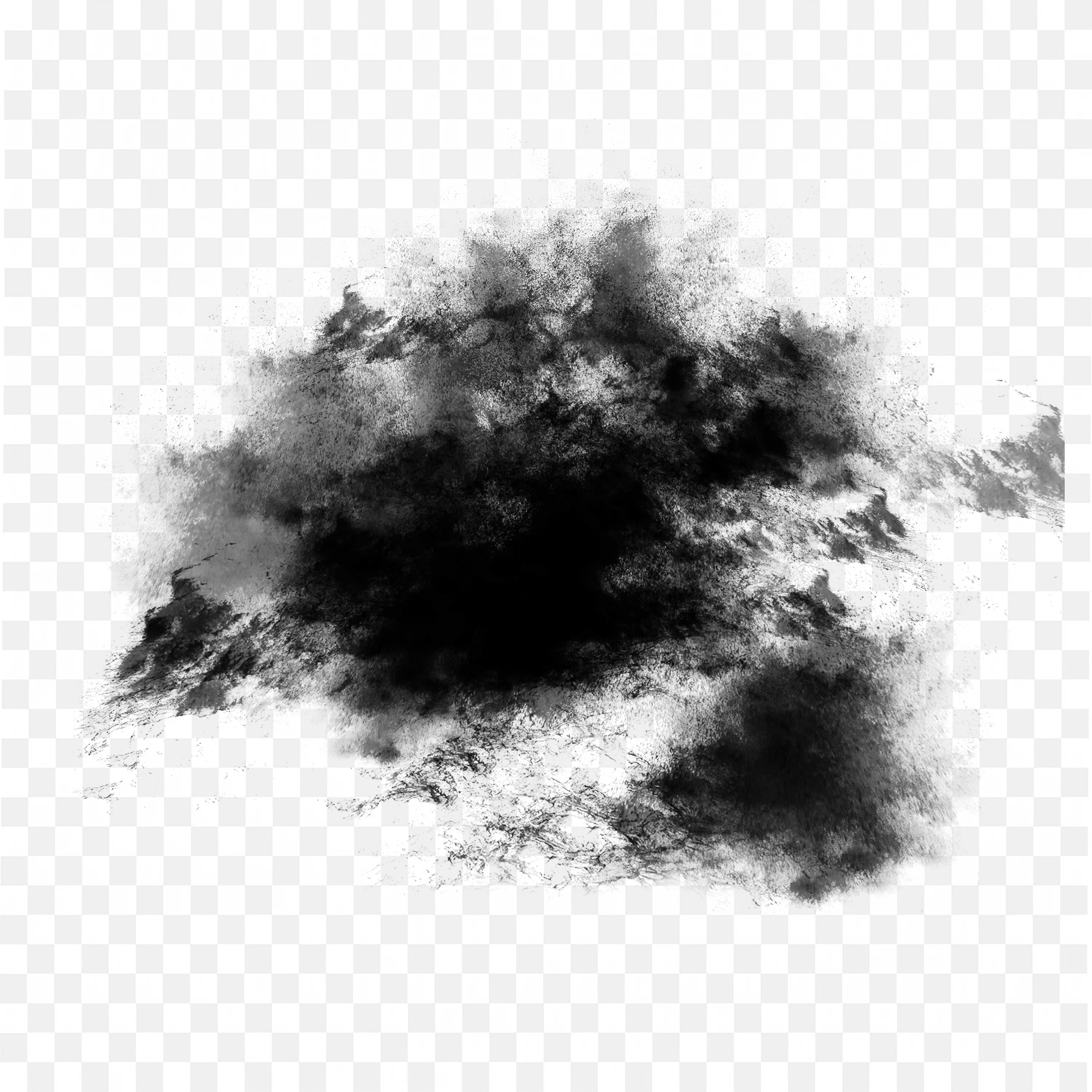 Black Smoke Foggy Texture Cloud Effect Border Frame Png