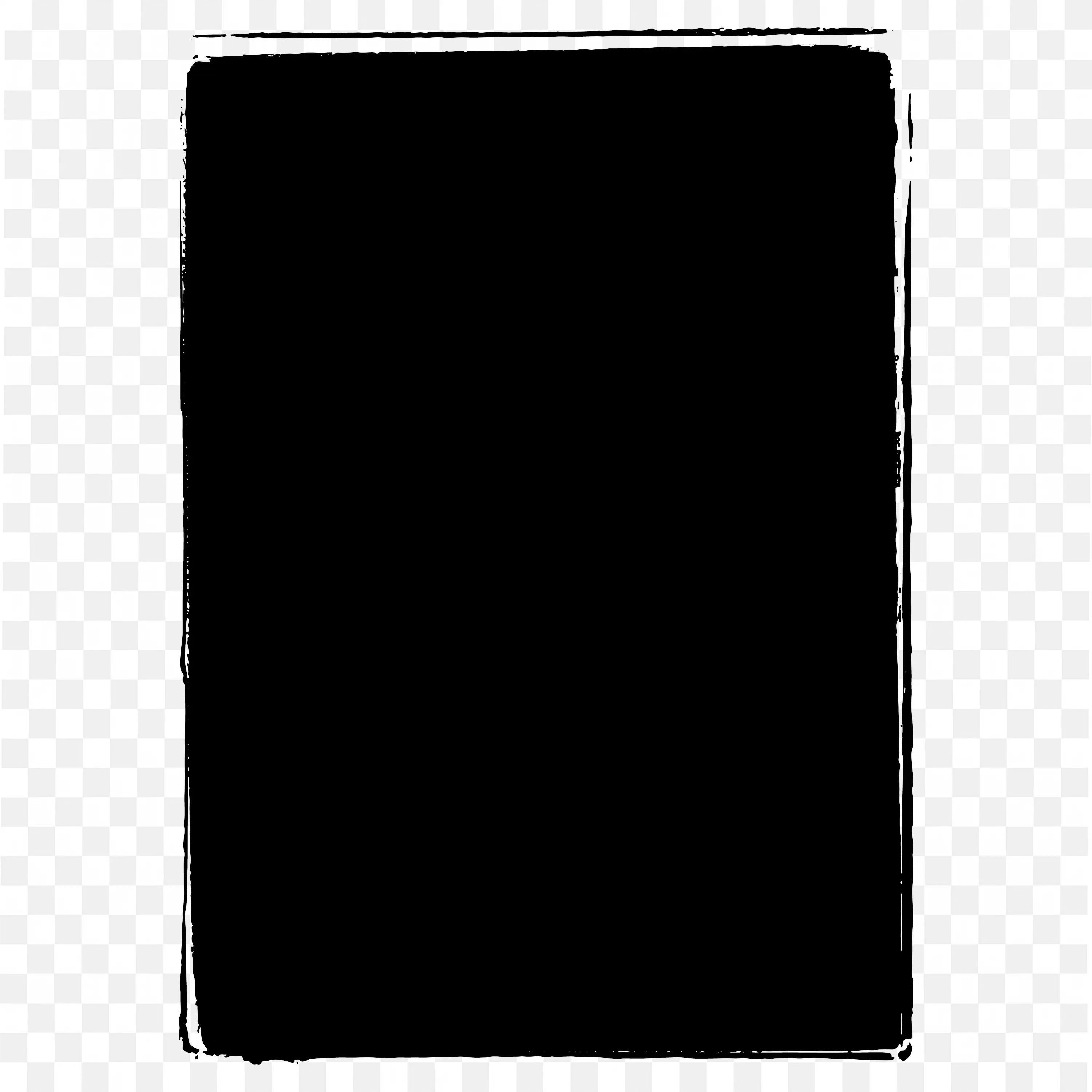 Black Square Frame with Rounded Corners Transparent Png