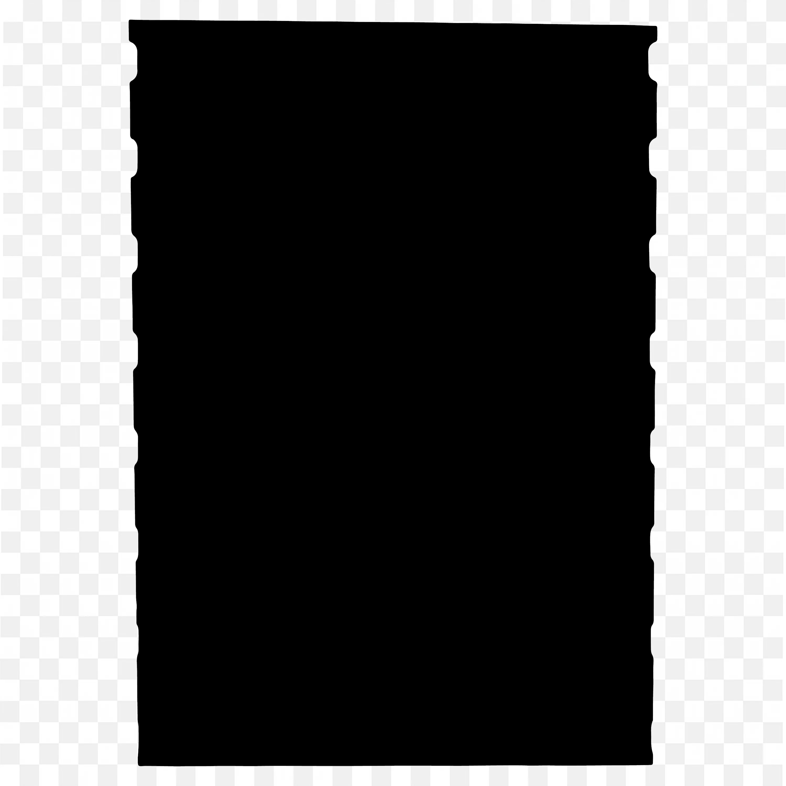 Black Square Frame with Transparent Background Png Image