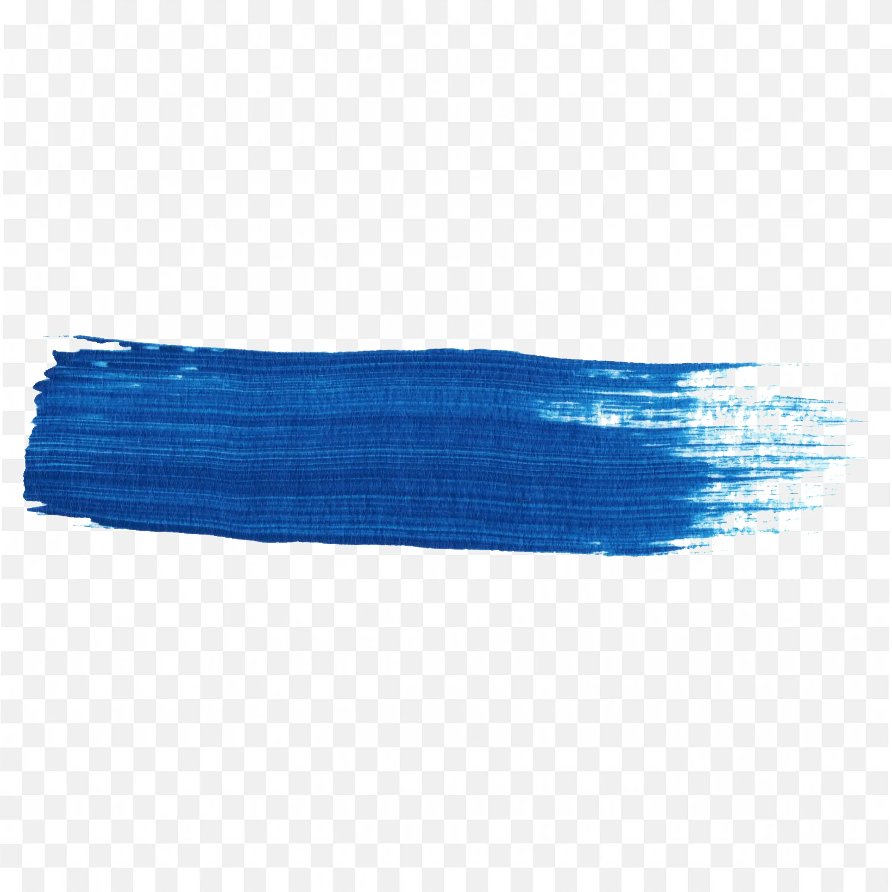 Blue Paint Brush Stroke Thick Rough Artistic Frame Png