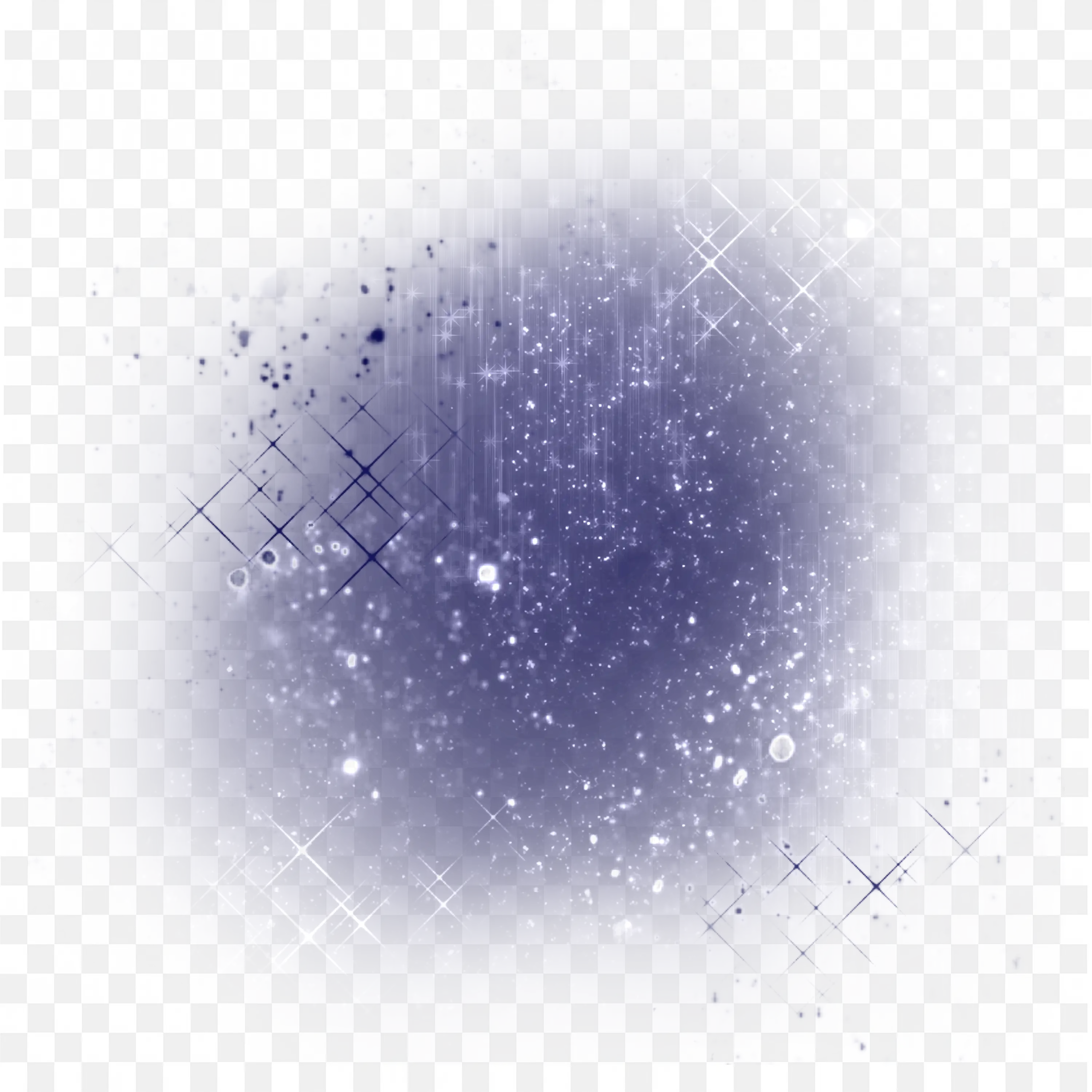 Blue and Purple Galaxy Starry Sky Background Frame Png