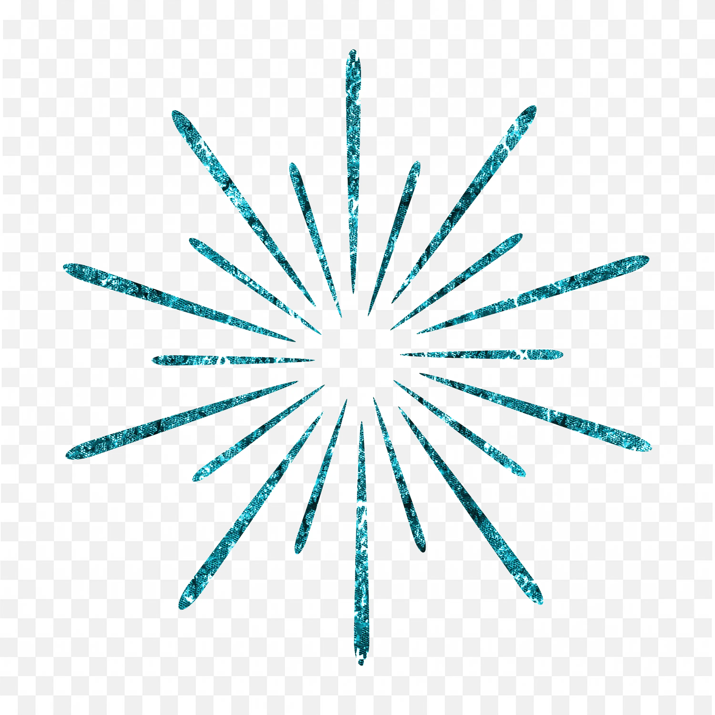 Blue Radial Burst Lines Sunburst Decorative Frame Png