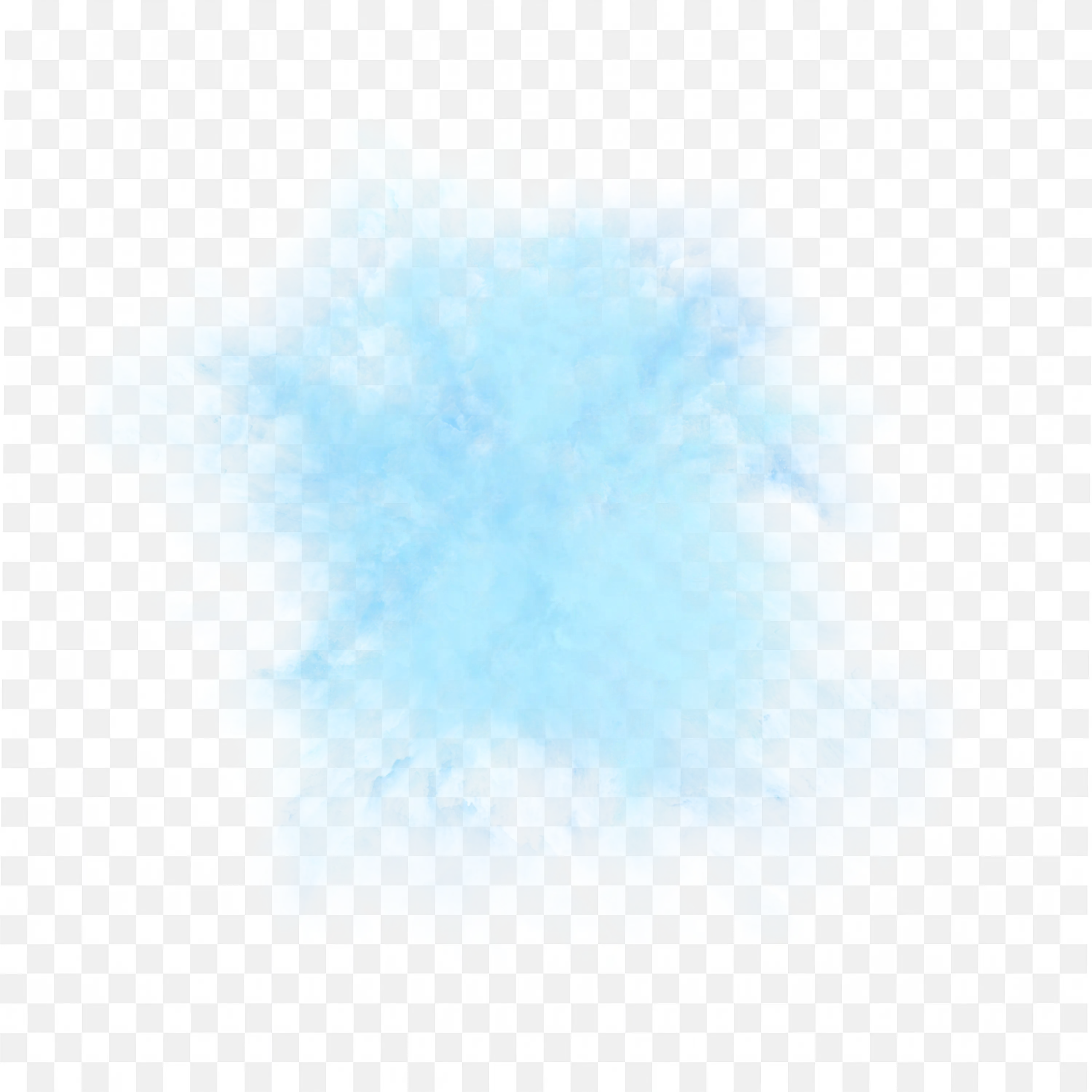 Blue Soft Cloudy Ink Water Splash Texture Frame Png