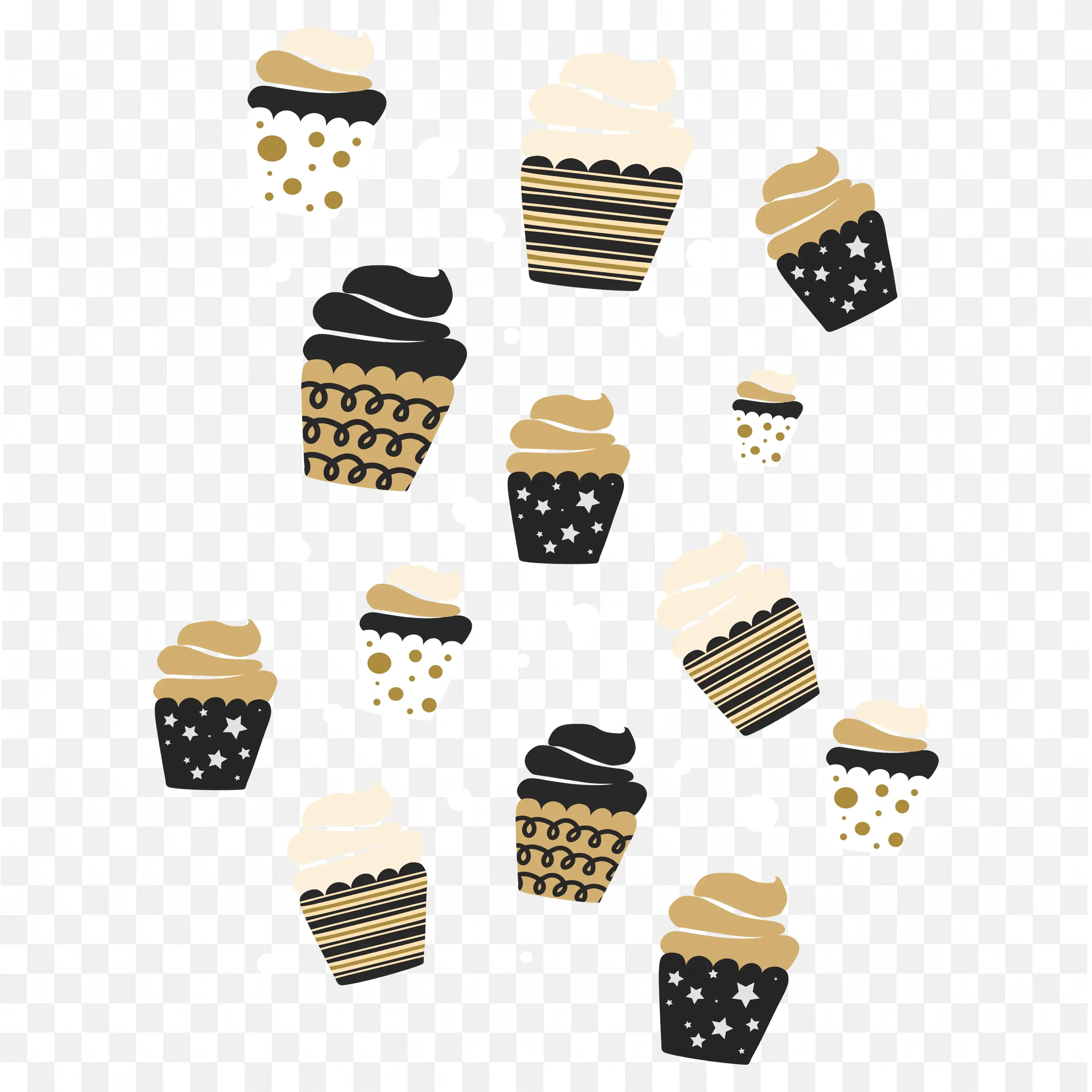 Coffee Cup Pattern Minimal Background Border Frame Png