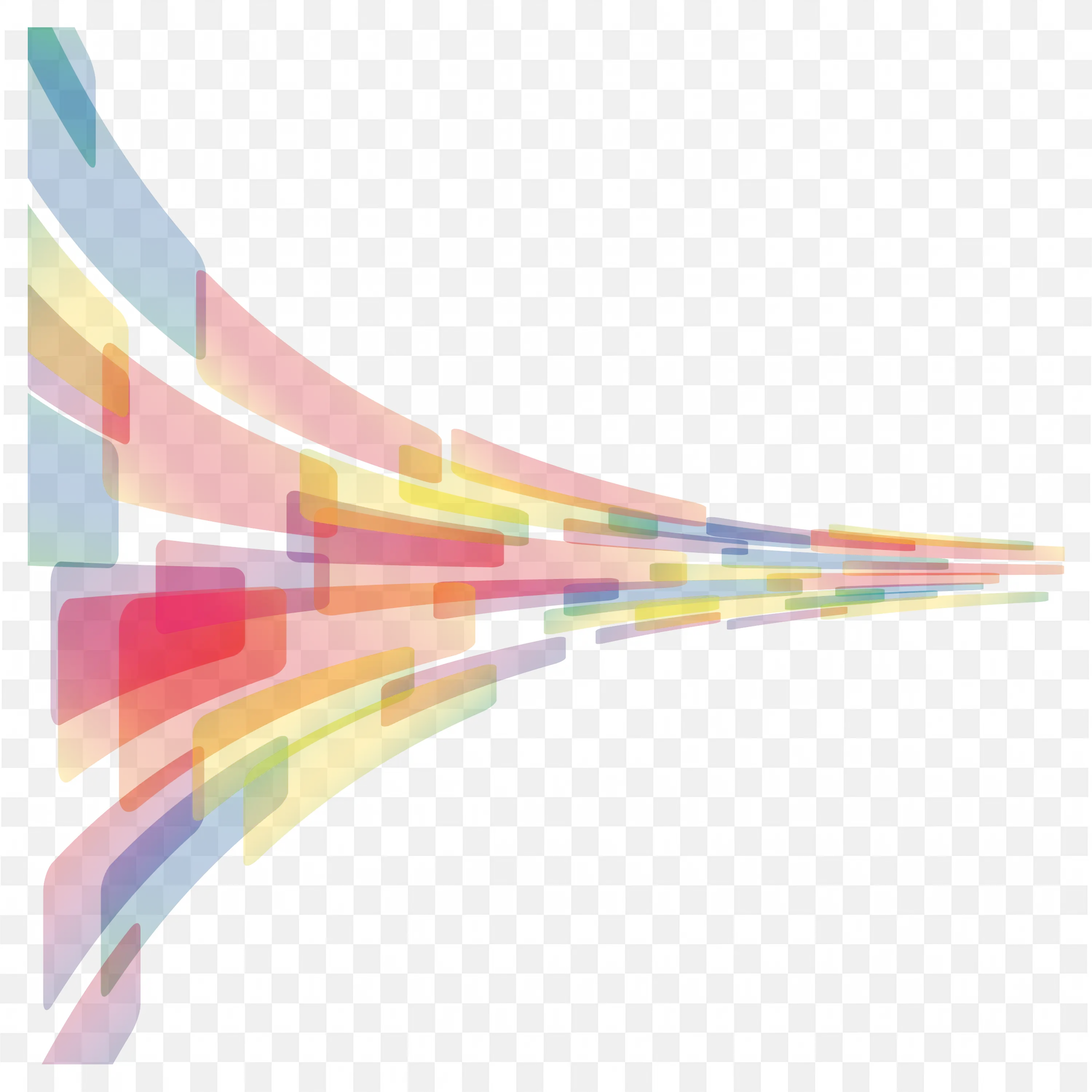 Colorful Light Rays Burst Outward Background Frame Png