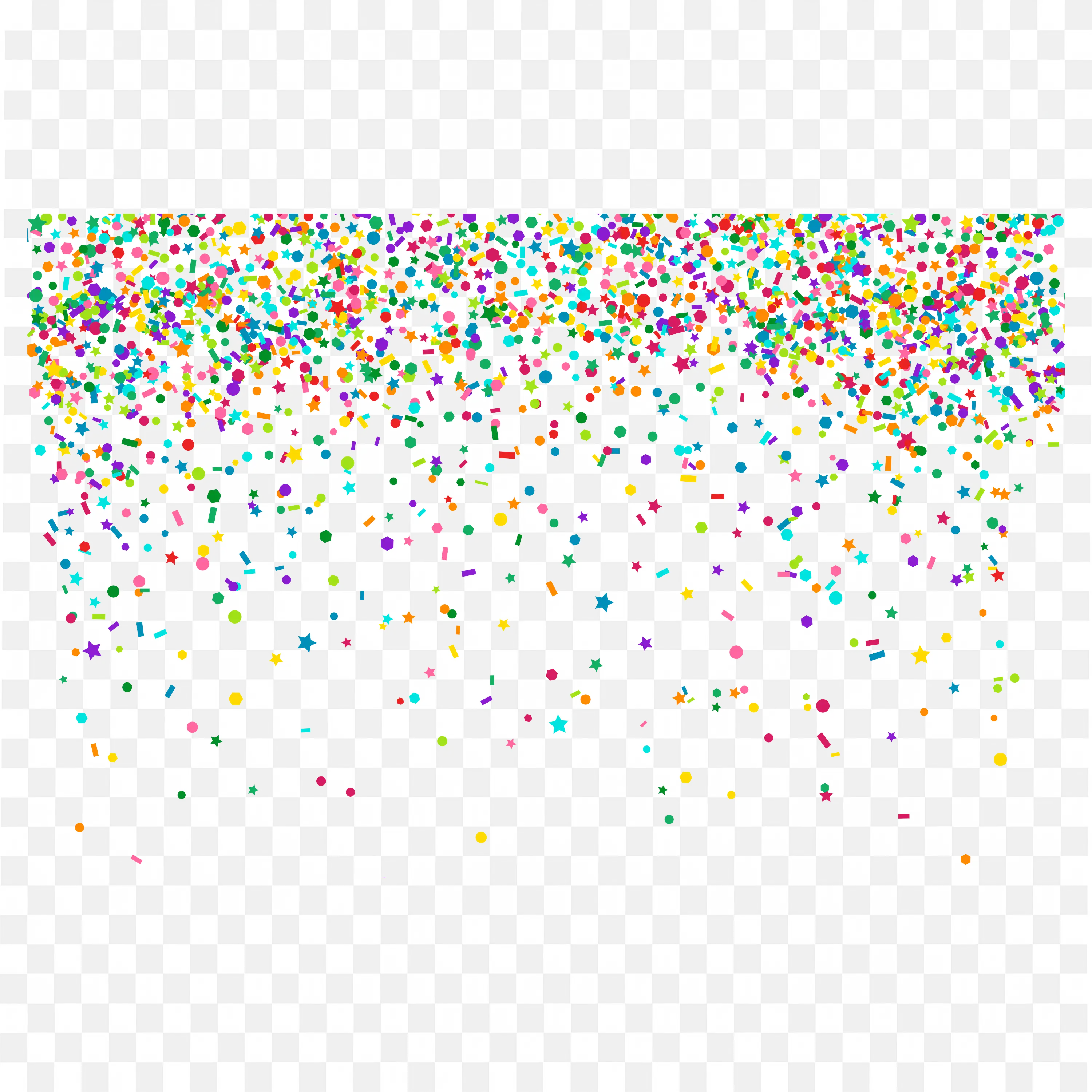 Confetti Celebration Background with Colorful Dots Png