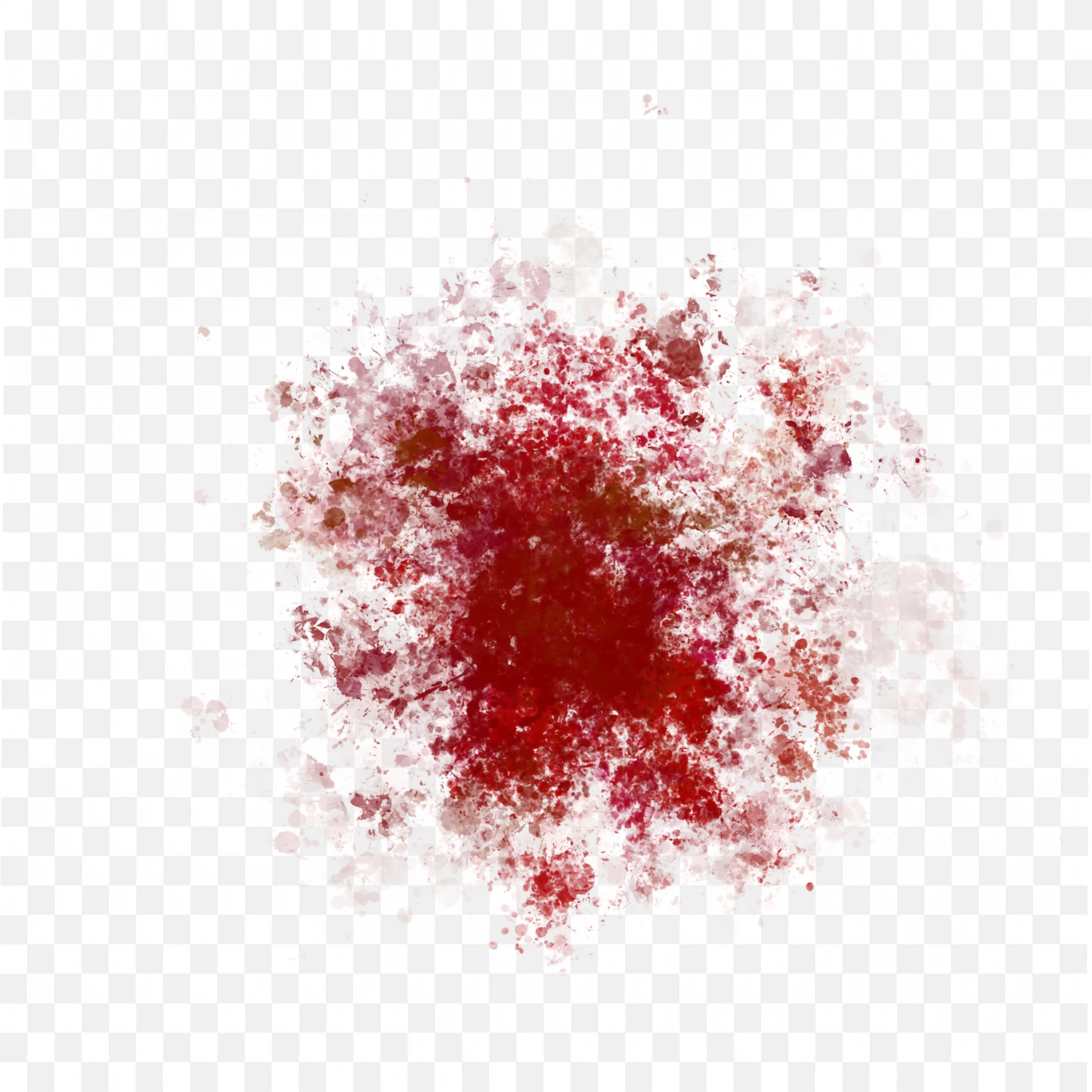 Crimson Blood Spray Texture Horror Grunge Effect Frame Png