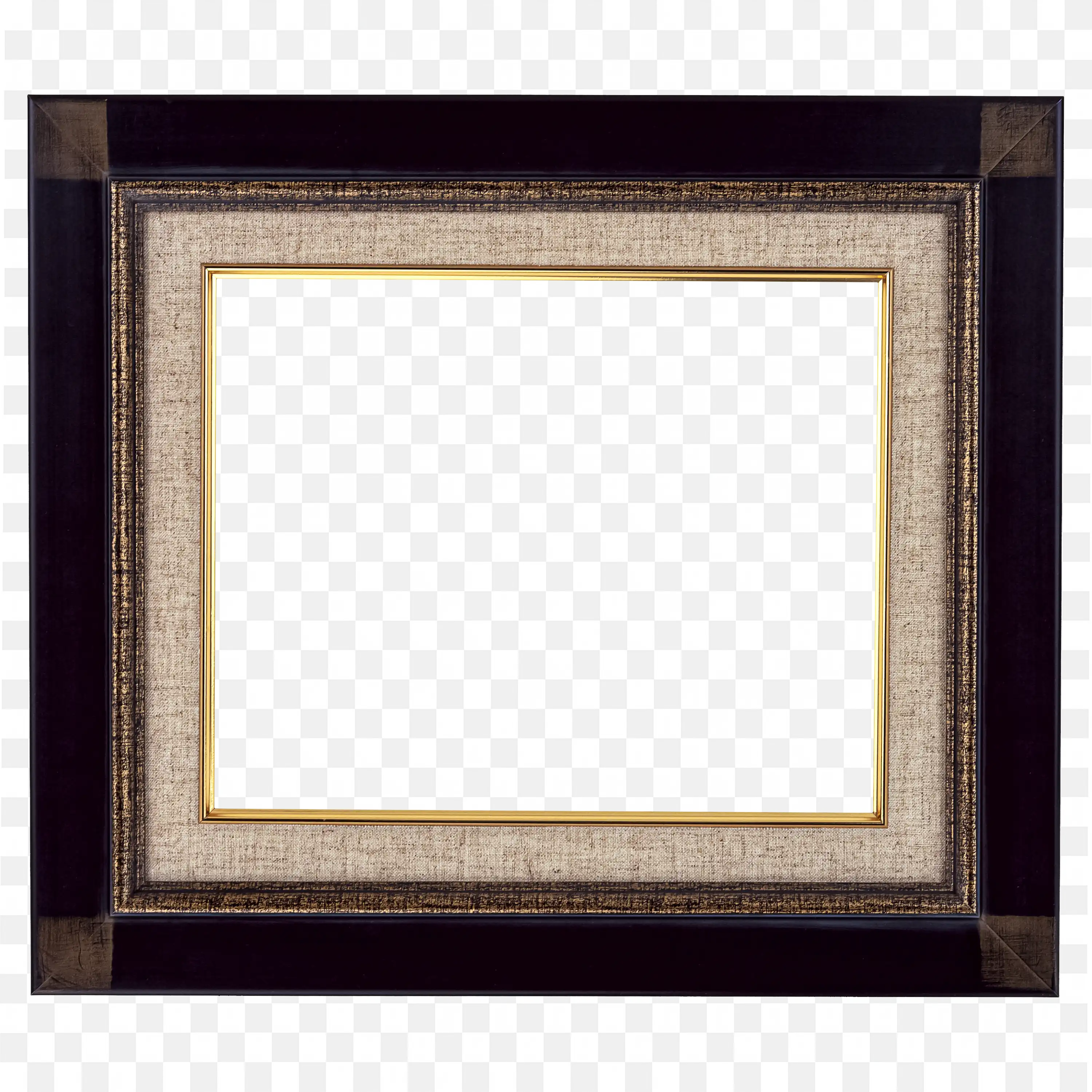 Dark Brown Classic Wood Rectangle Photo Frame with Texture