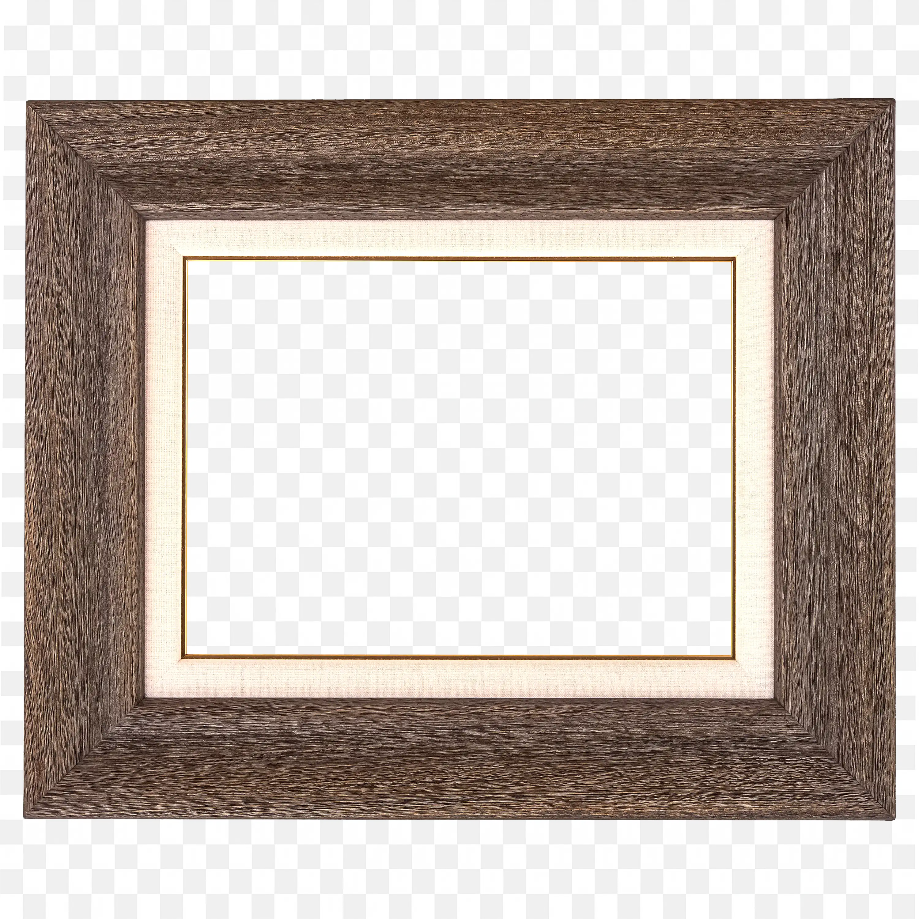 Dark Brown Wood Rectangular Photo Frame with Textured Look