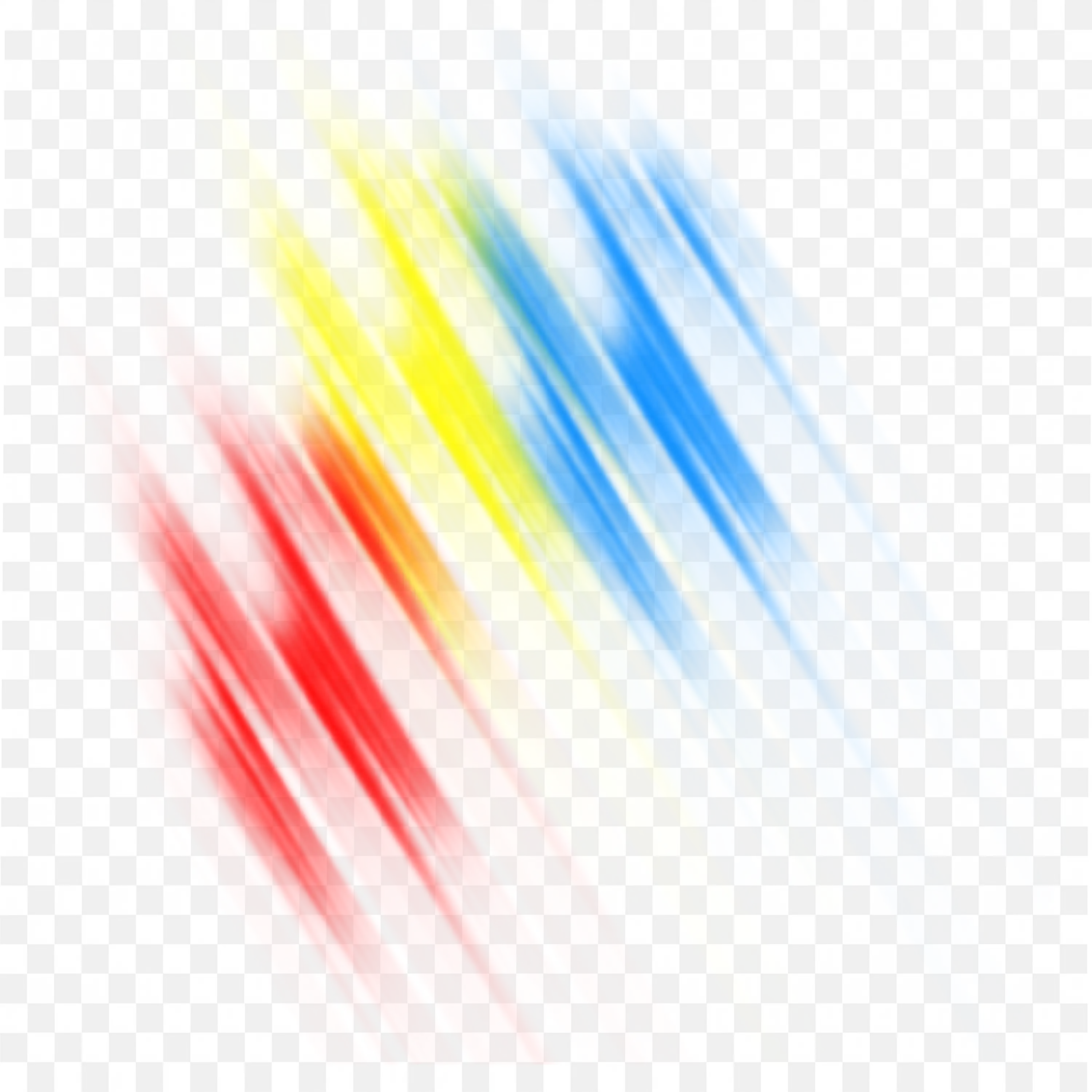 Diagonal Red Blue Yellow Streaks with Fading Motion Blur