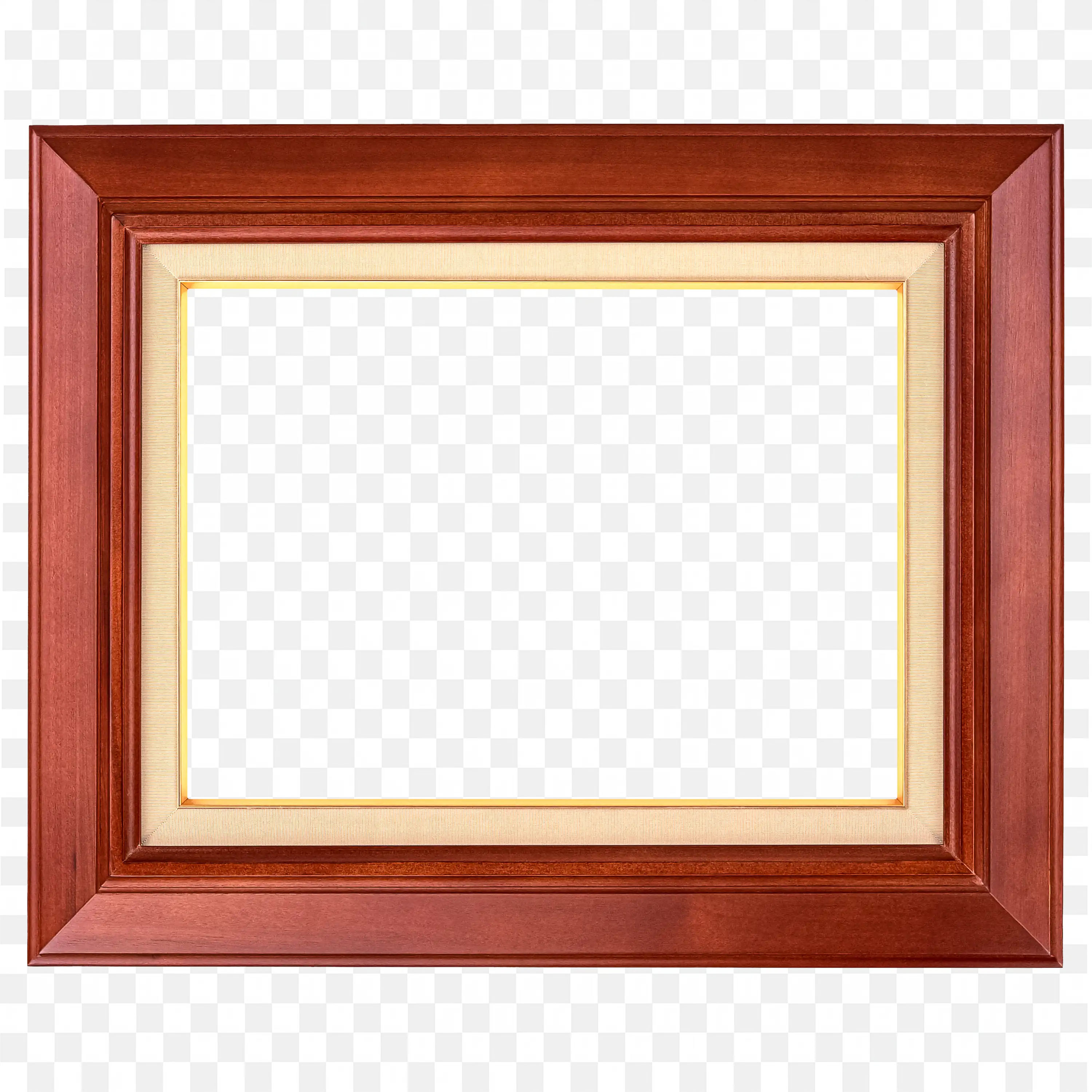 Elegant Dark Red Classic Wood Frame with Simple Design
