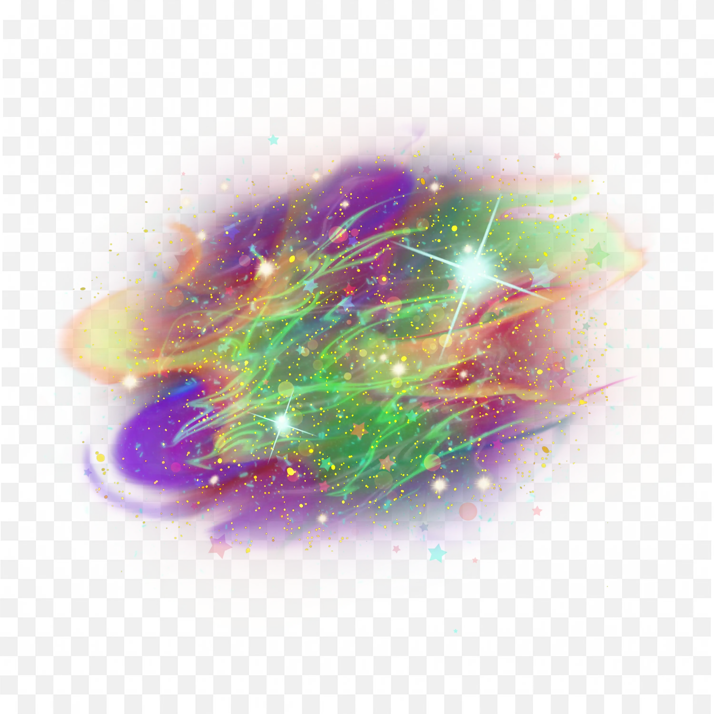 Fantasy Starry Sky Magical Universe Light Effect Art Png