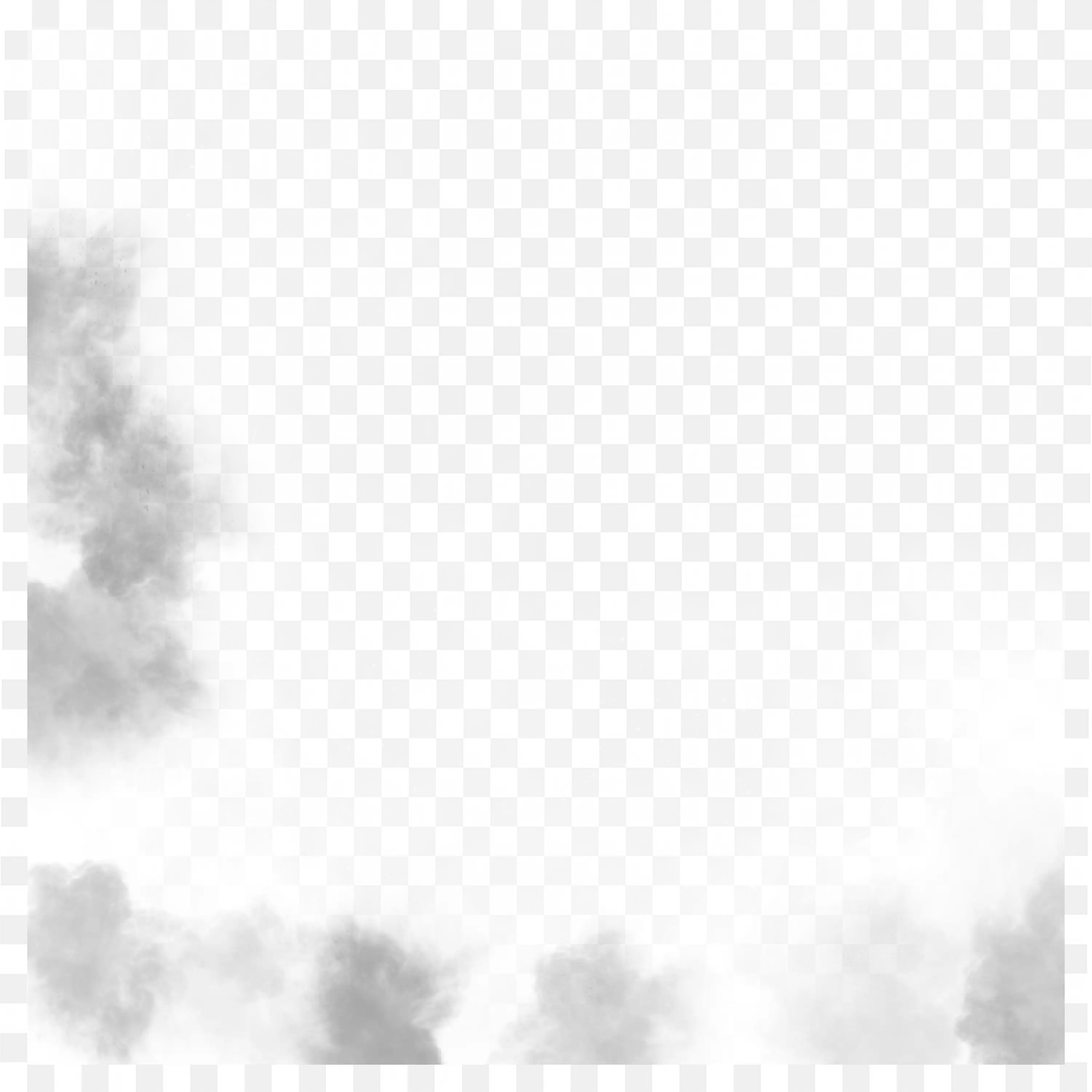 Foggy Mist Background Gray Smoke Border Frame Png