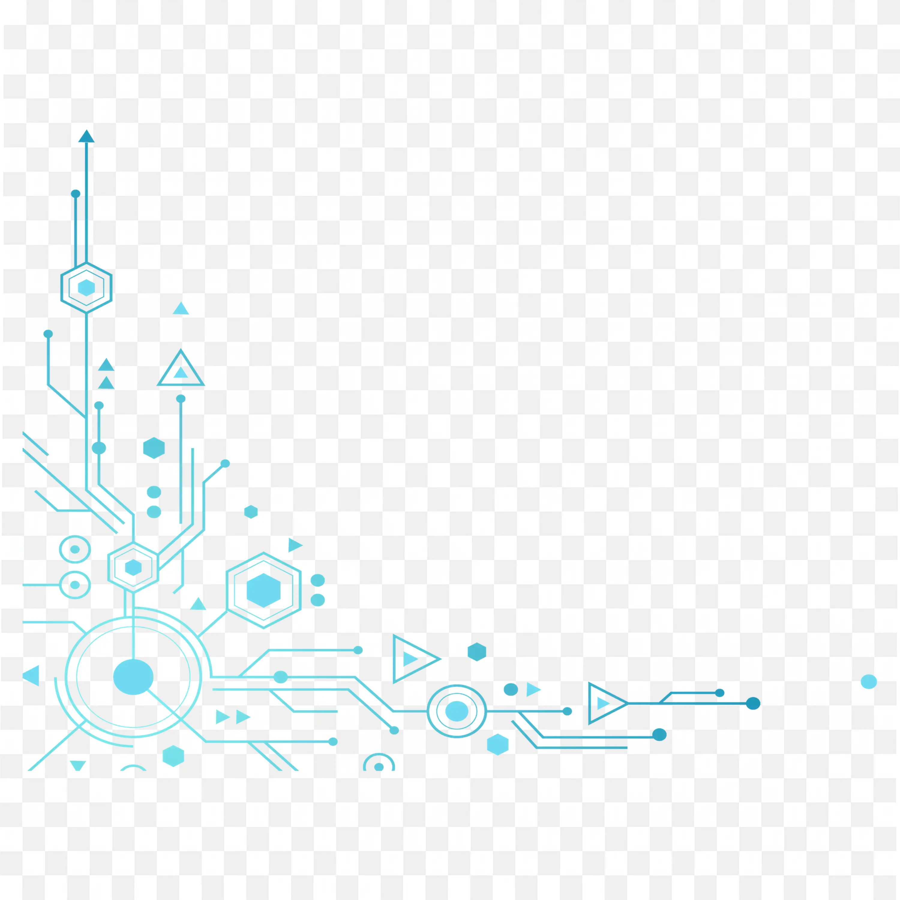 Futuristic Circuit Board Tech Network Vector Design Png