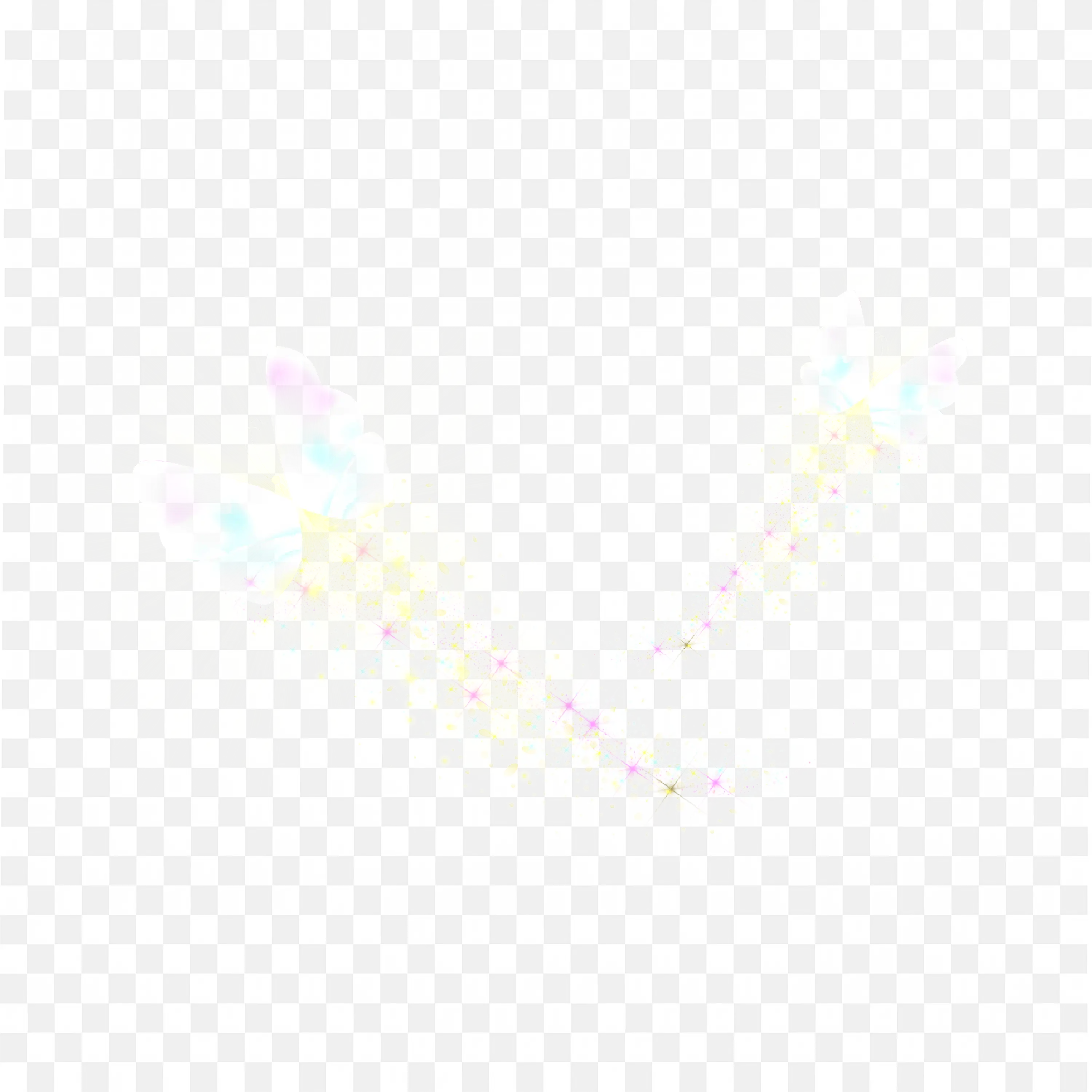 Glowing White Butterflies Png  Colorful Light Trail Effect