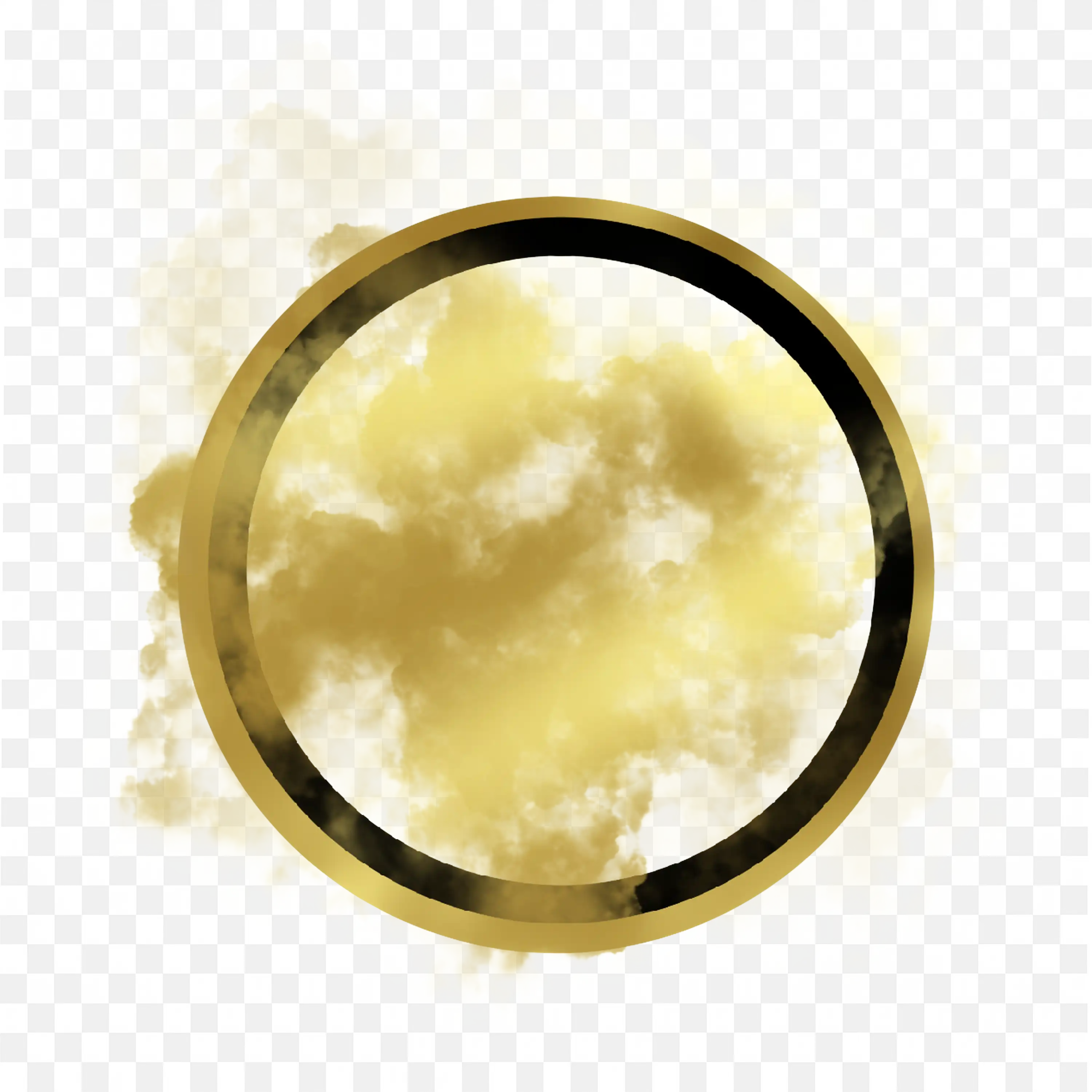 Gold Circular Stain Coffee Splash Texture Transparent Png