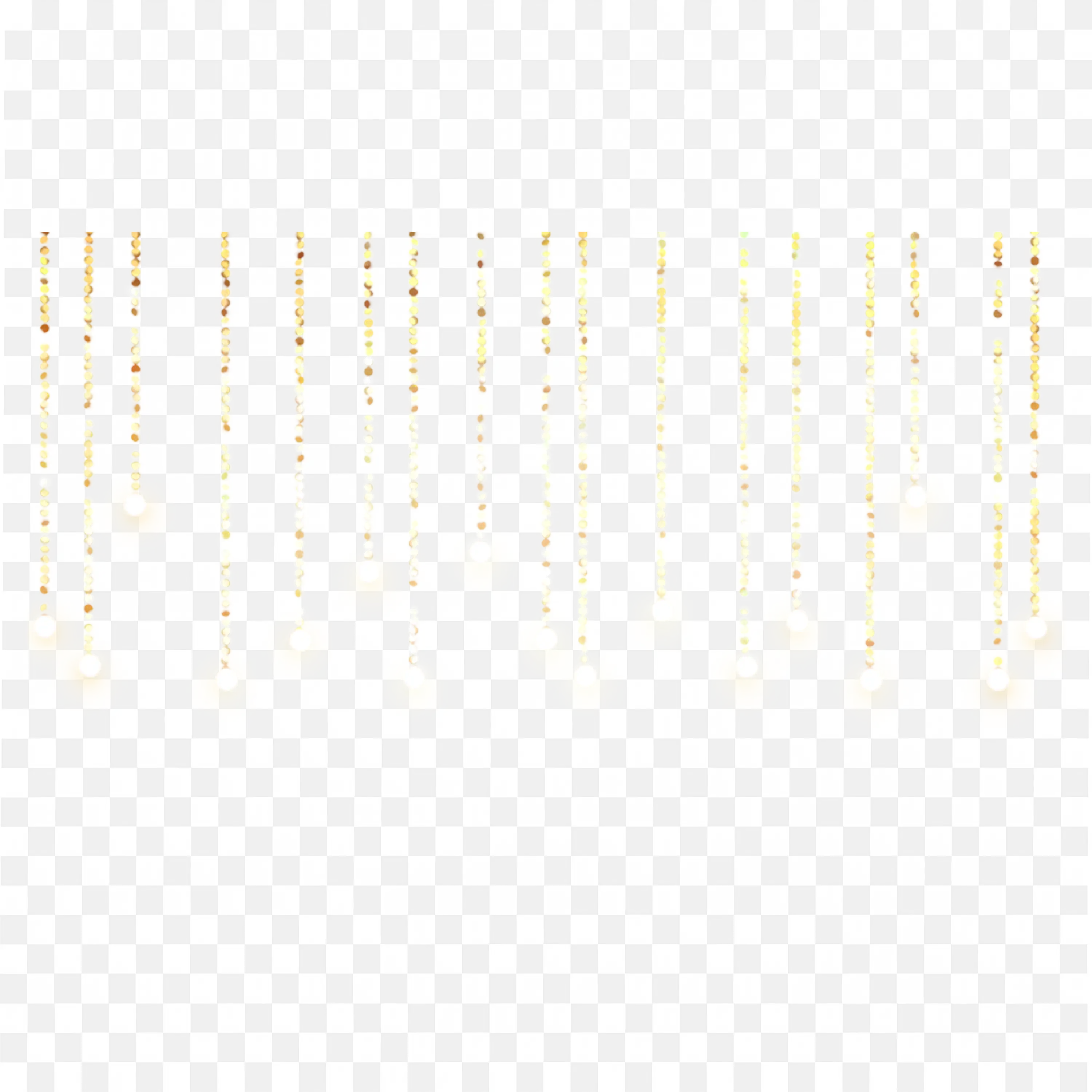 Gold String Christmas Lights Festive Decoration Png Download