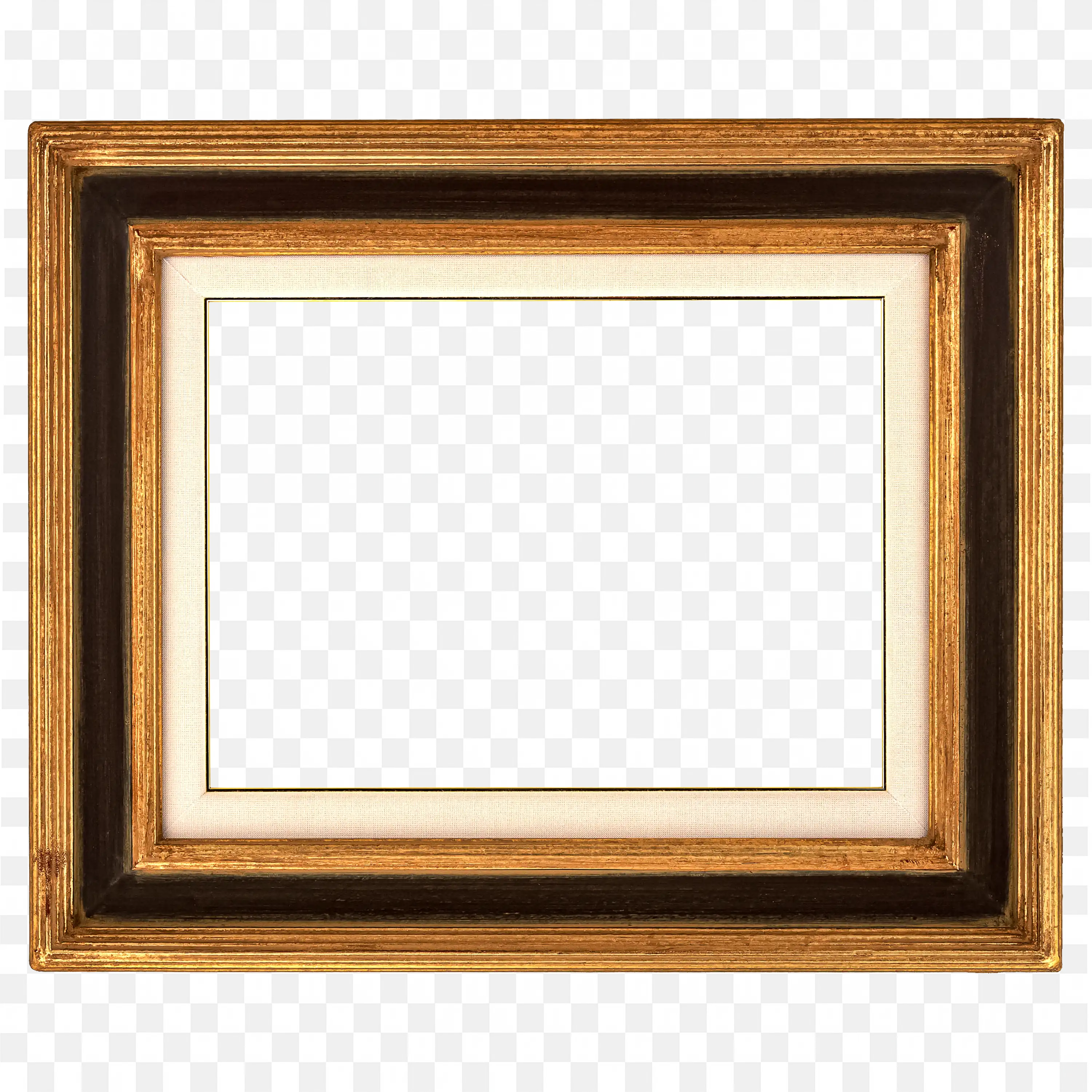 Golden Brown Wooden Frame with Clean Rectangular Design