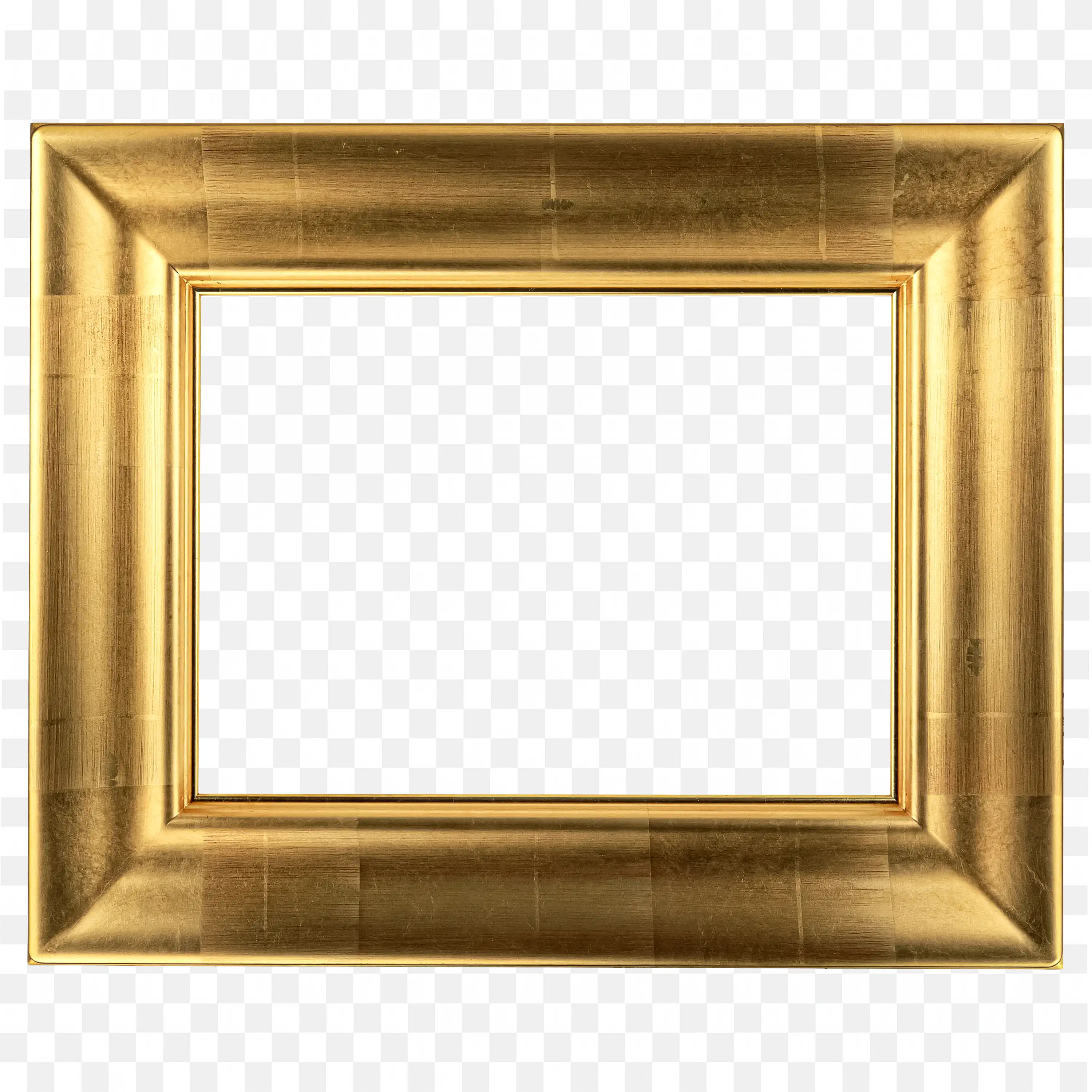 Golden Luxury Rectangular Photo Frame with Shiny Finish