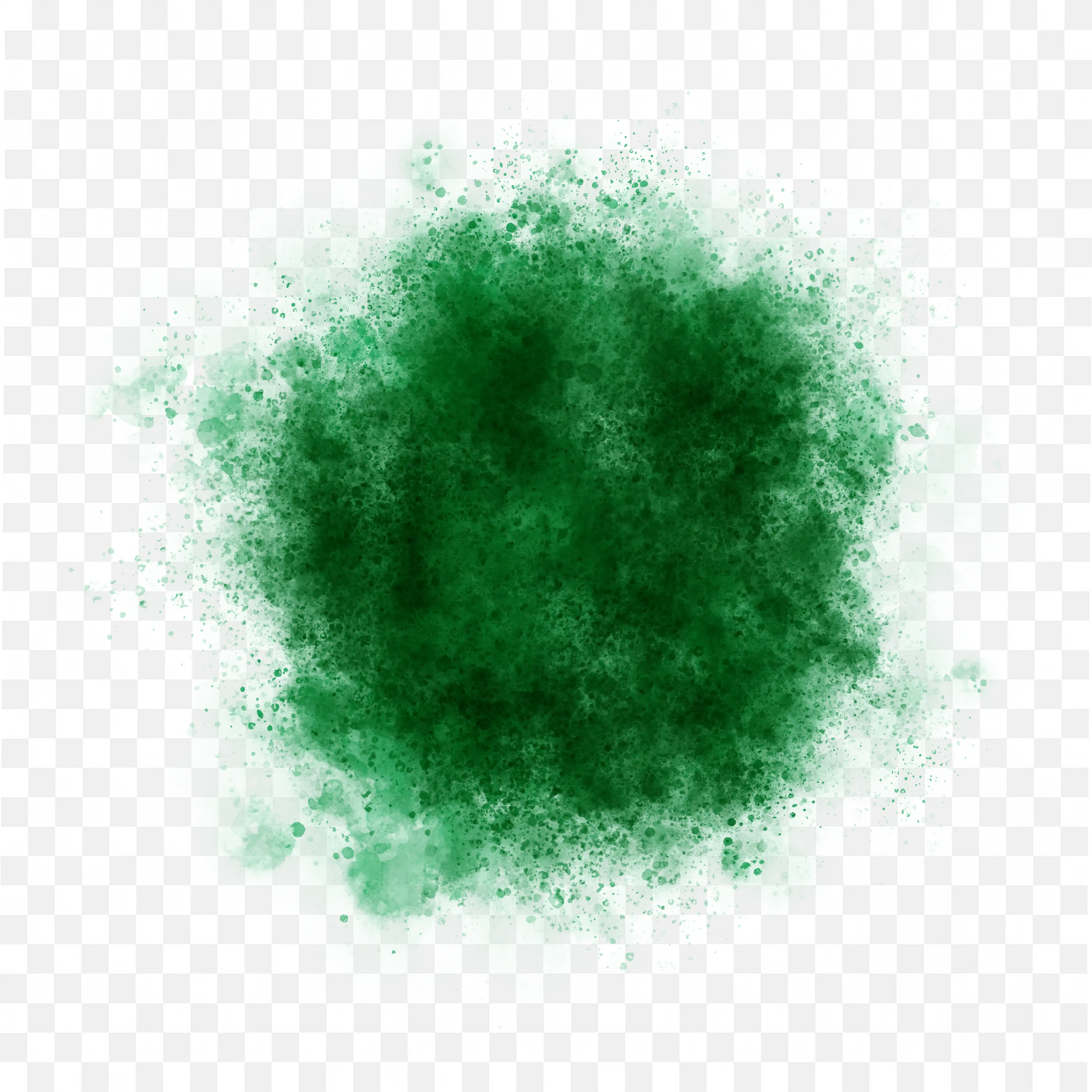 Green Ink Explosion Paint Splash Creative Brush Frame Png
