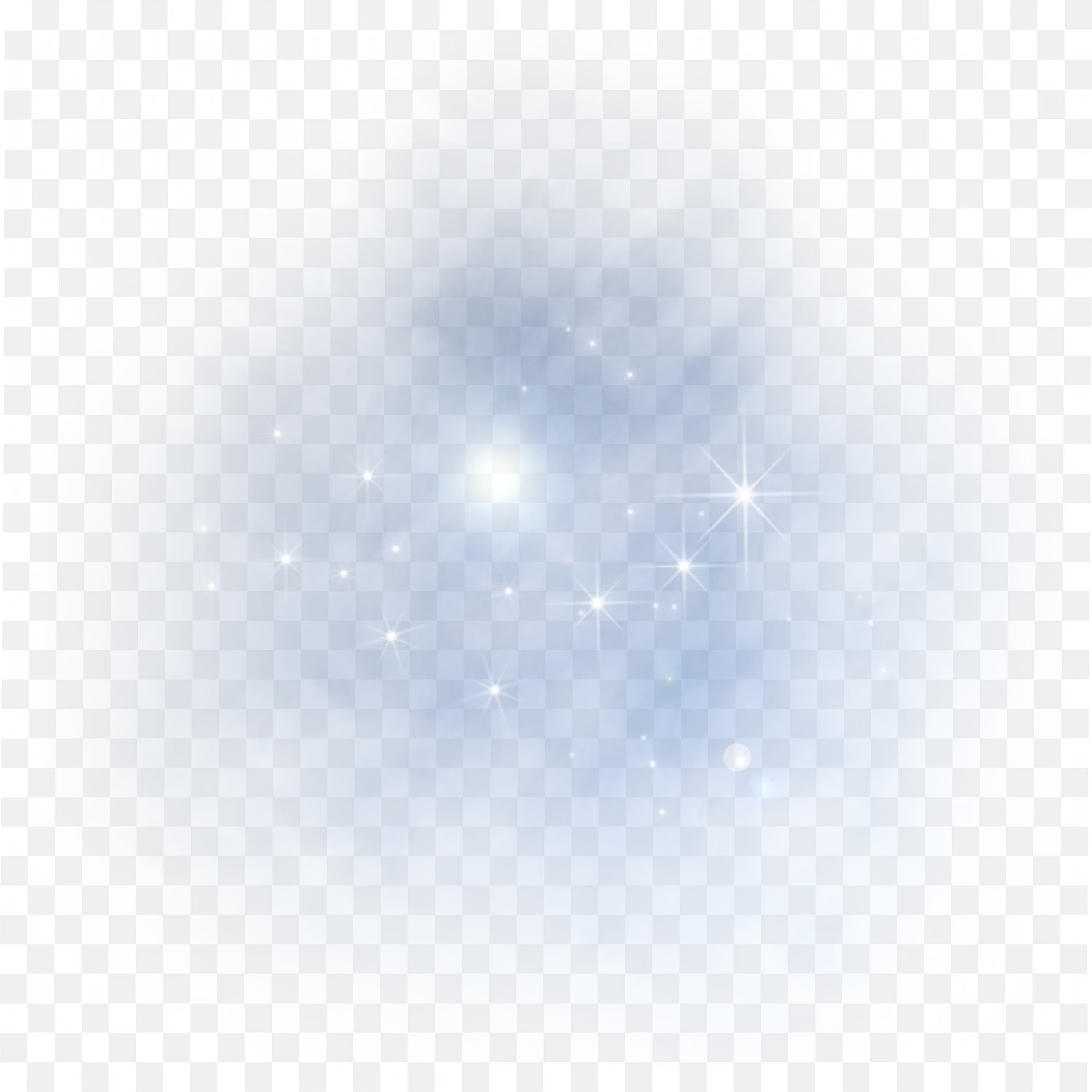 Light Blue Sparkle Soft Stars Shining Background Frame Png