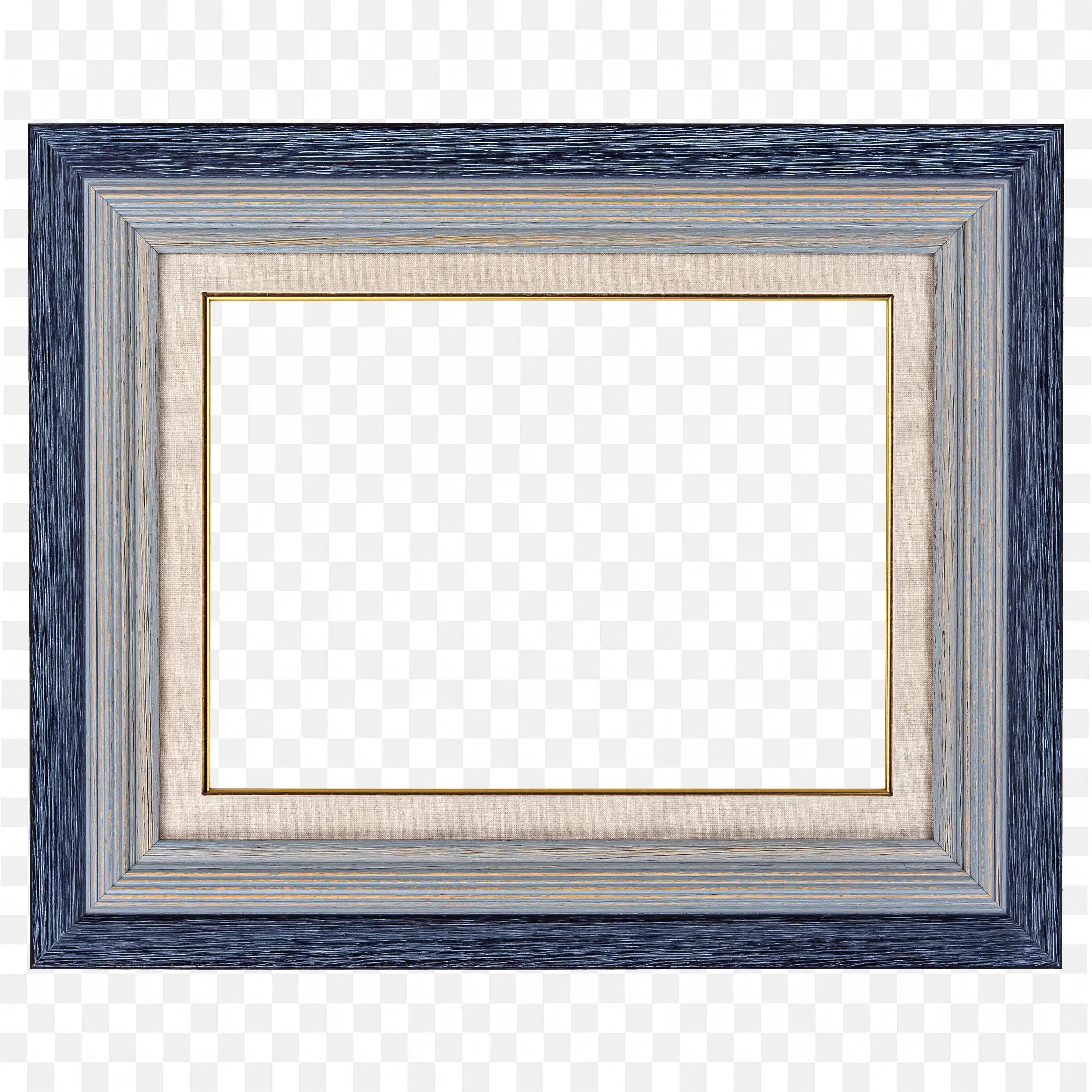 Light Wood Frame with Simple Rectangular Classic Design Png