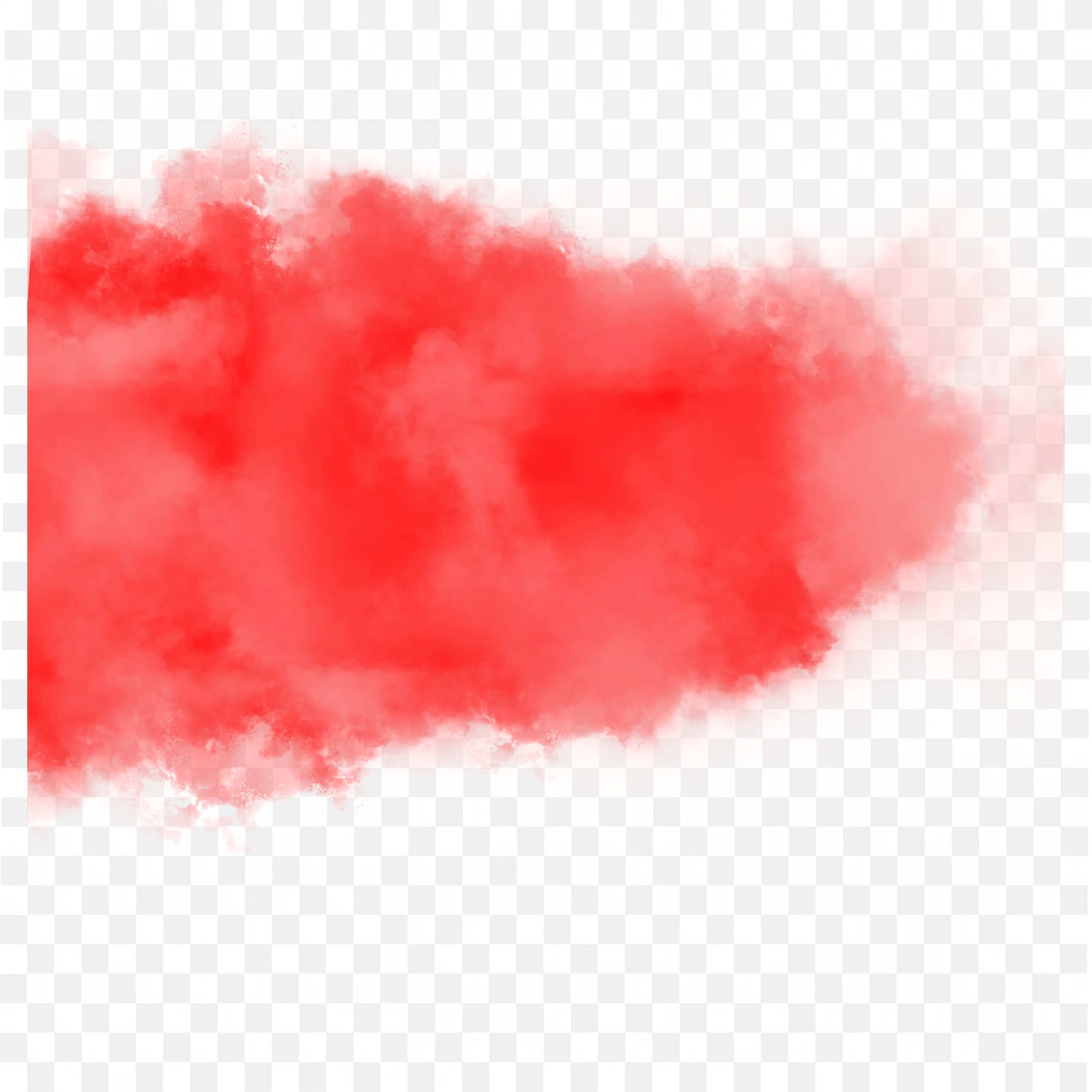 Red Watercolor Cloud Spread Paint Splash Texture Frame Png