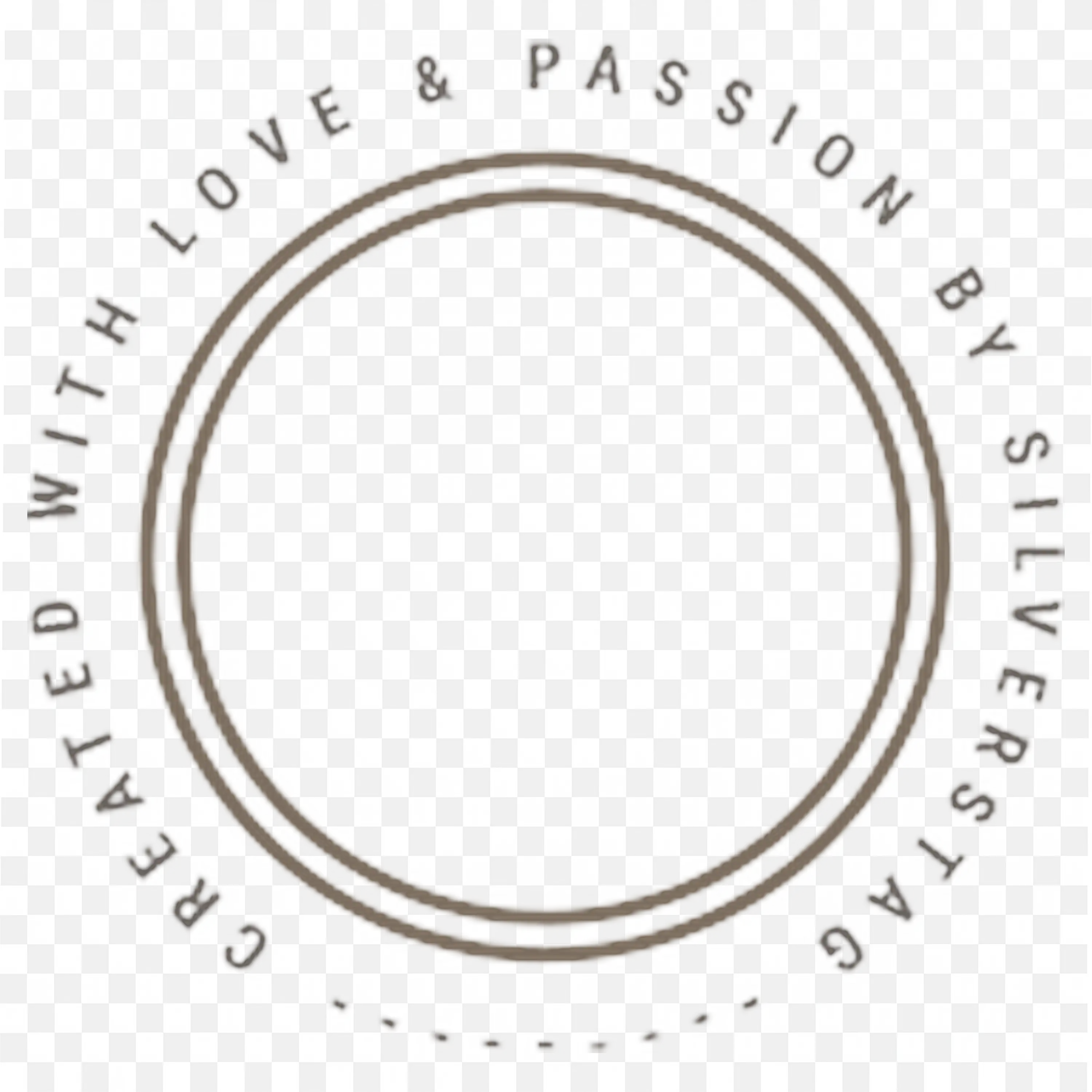 Round Typographic Circle Frame for Modern Quote Png Art