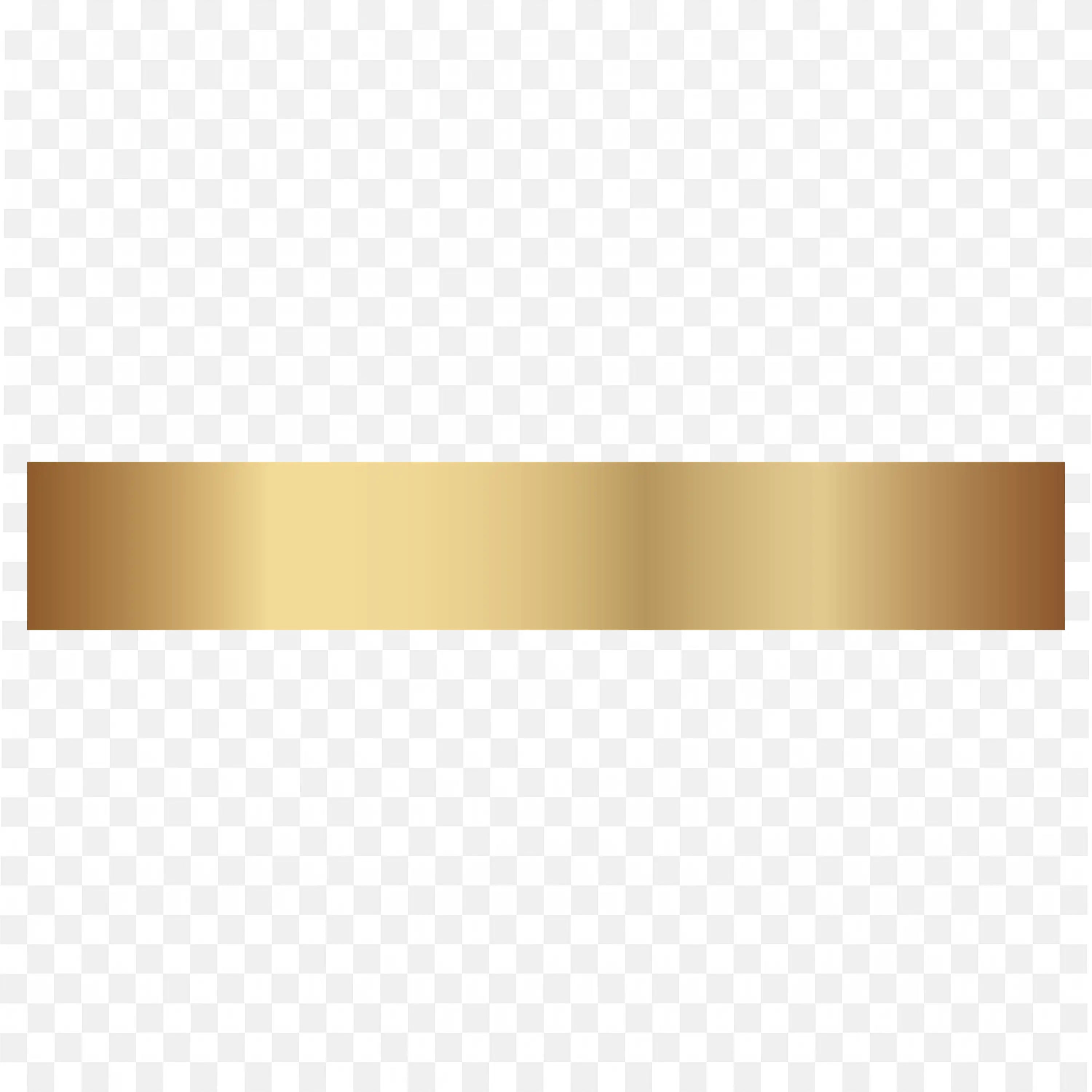 Shiny Gold Gradient Horizontal Bar Decorative Frame Png