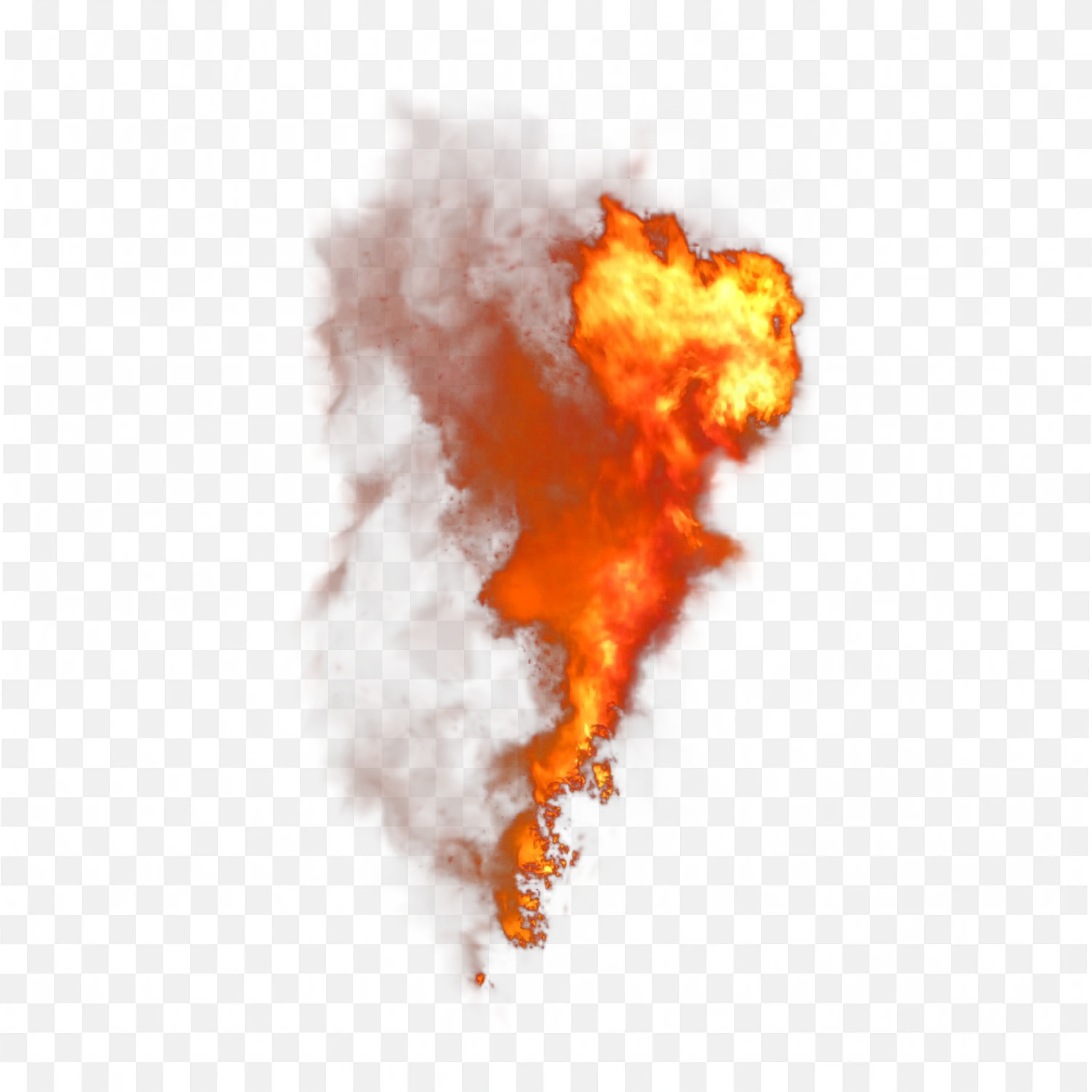 Single Flame Fire Explosion Vertical Shape Flame Effect