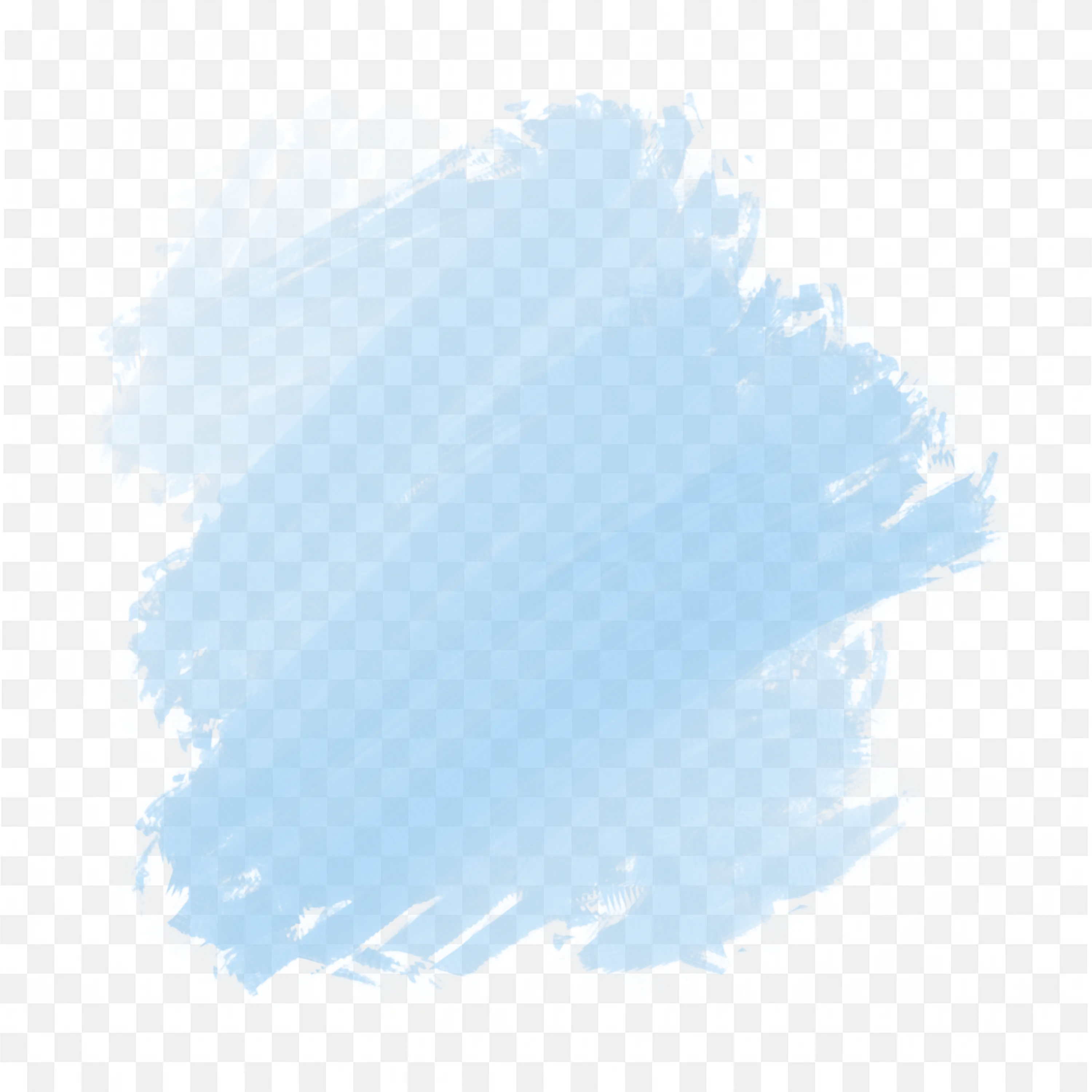 Sky Blue Paint Swirl Brush Stroke Texture Frame Png