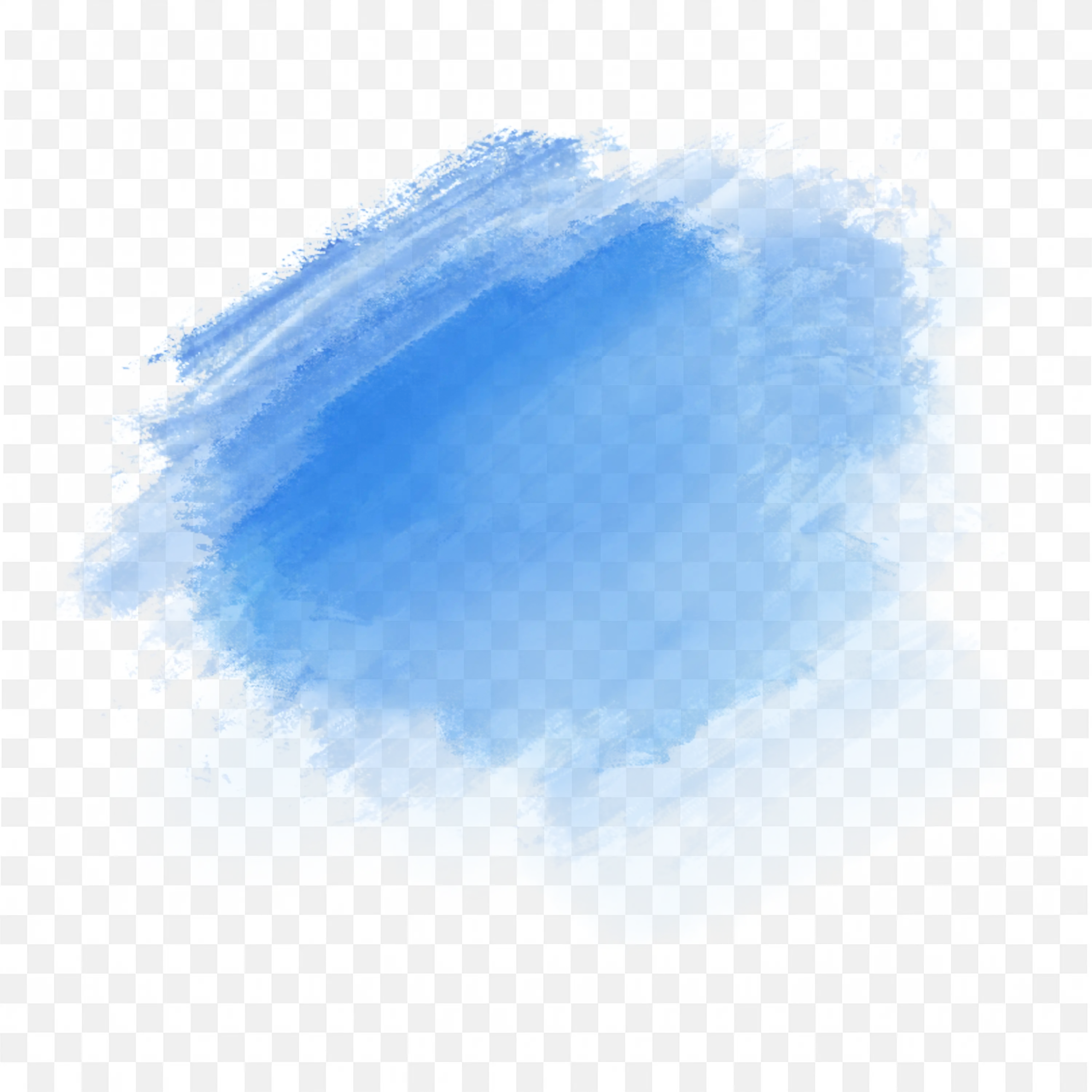 Sky Blue Rough Paint Brush Stroke Texture Art Frame Png