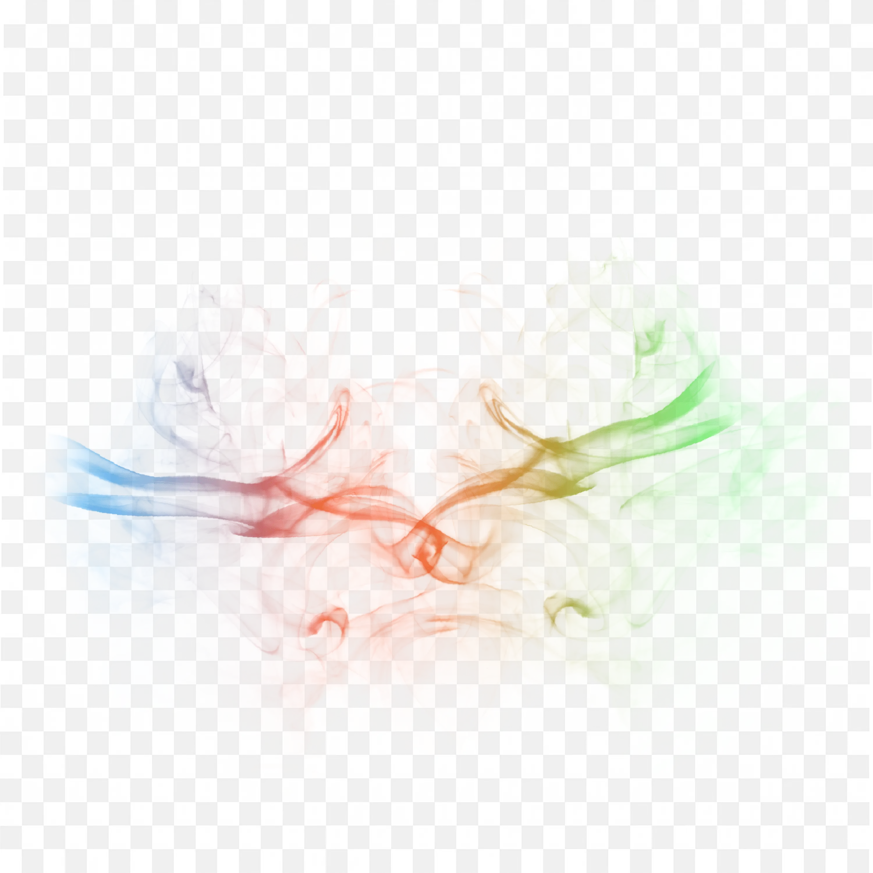 Swirling Smoke Effect in Red Green and Blue Ink Blends Art