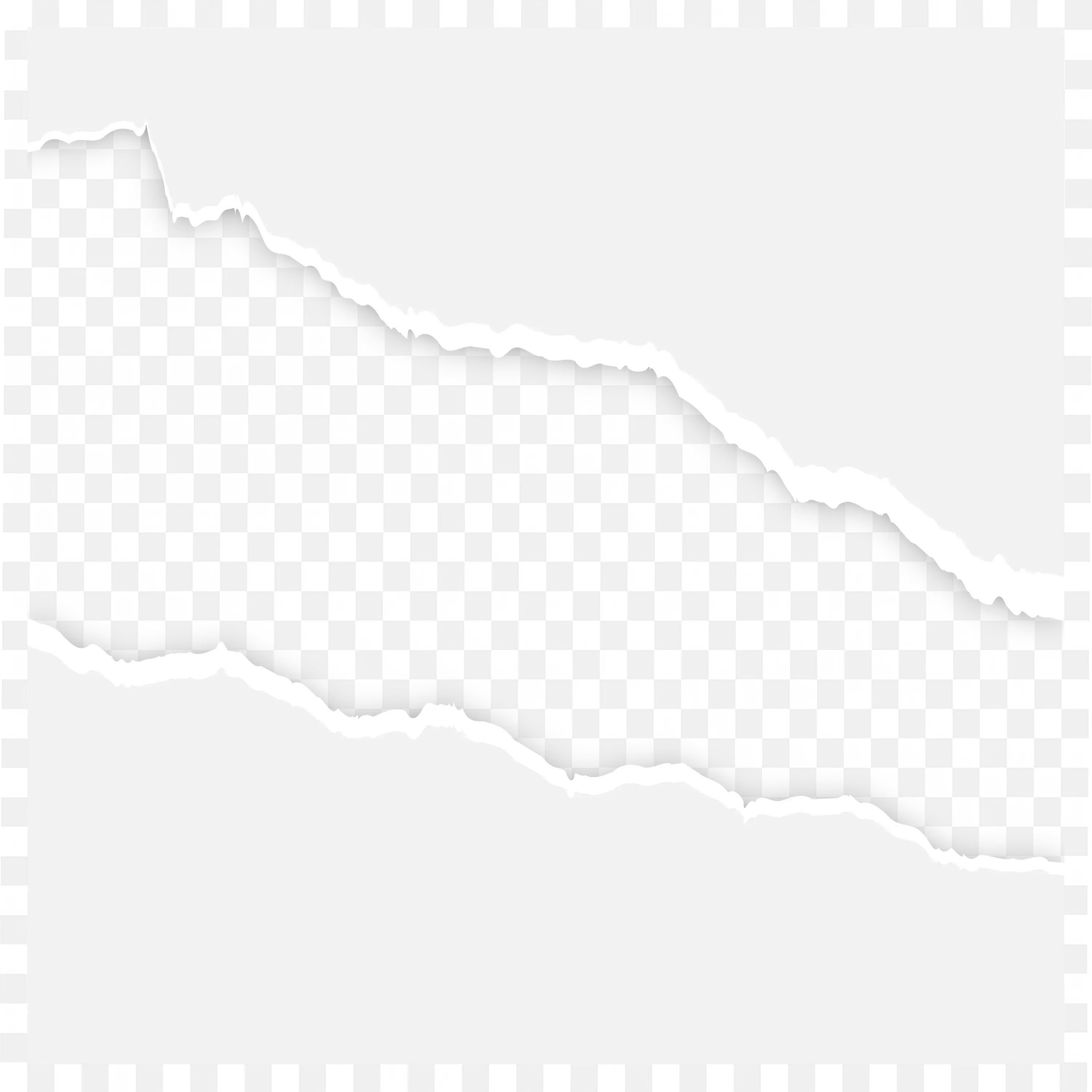 Torn Paper Edge Vector Realistic Ripped Paper Png Art