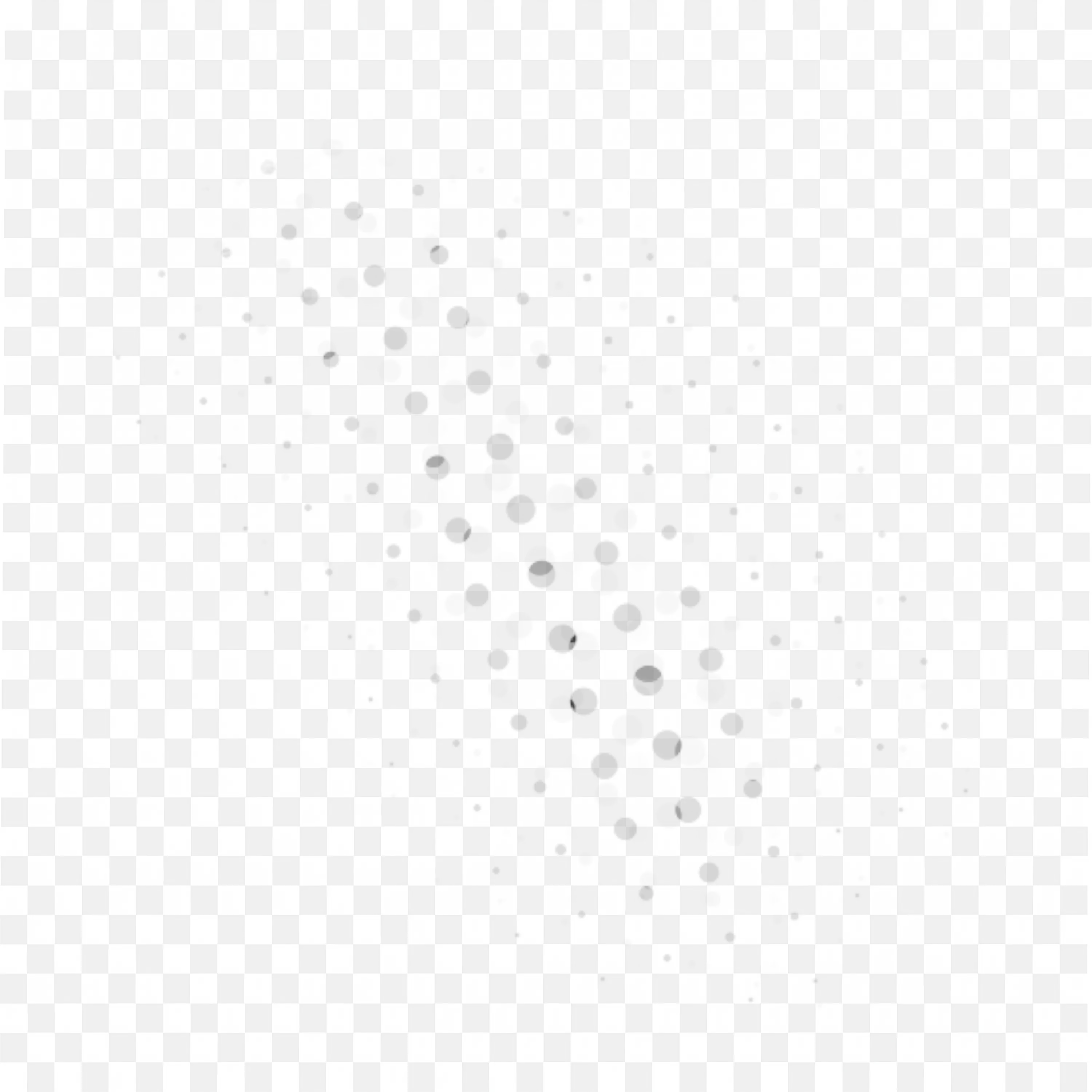 White Fade Dot Gradient Frame with Abstract Falling Dots