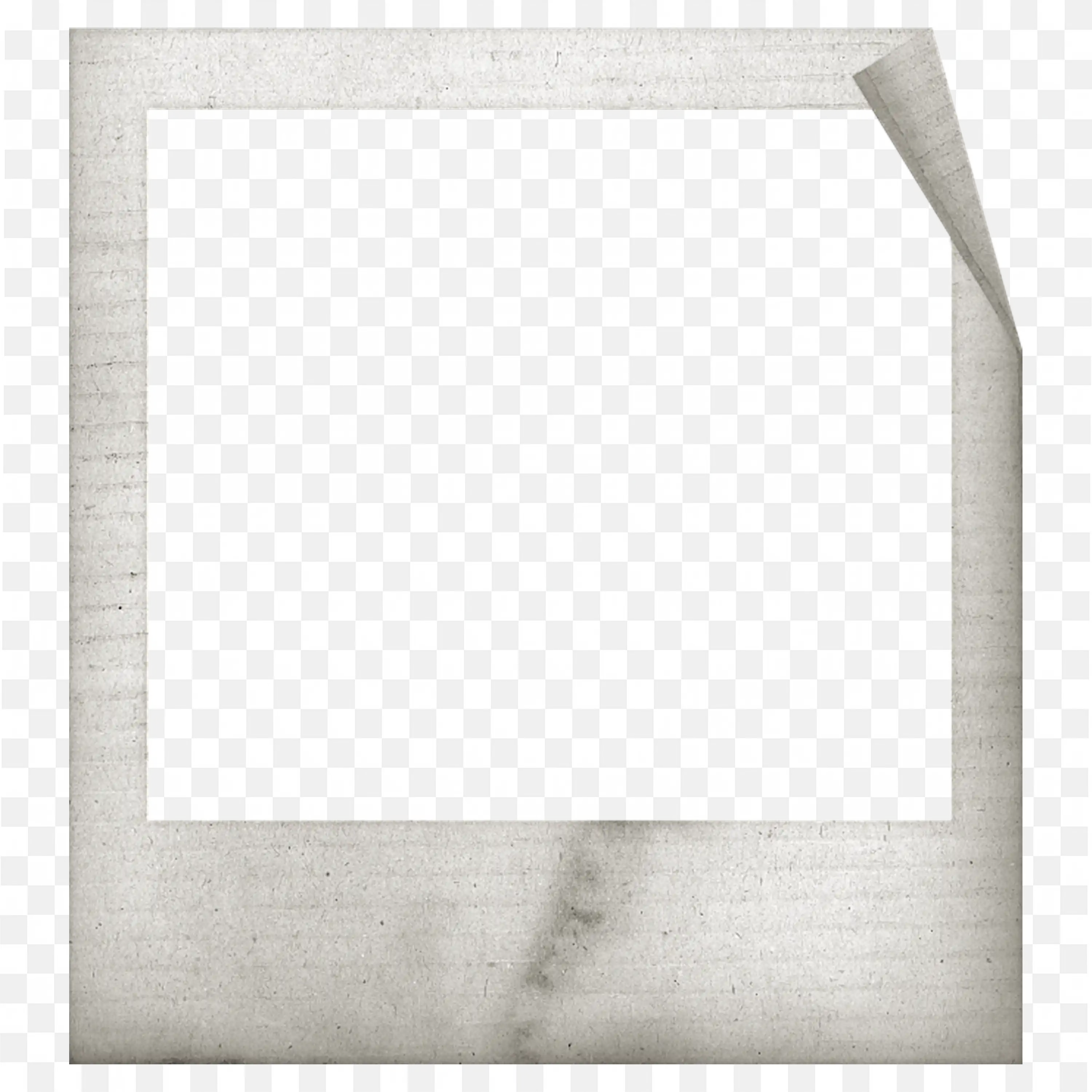 White Transparent Frame with Fabric Texture and Shadow