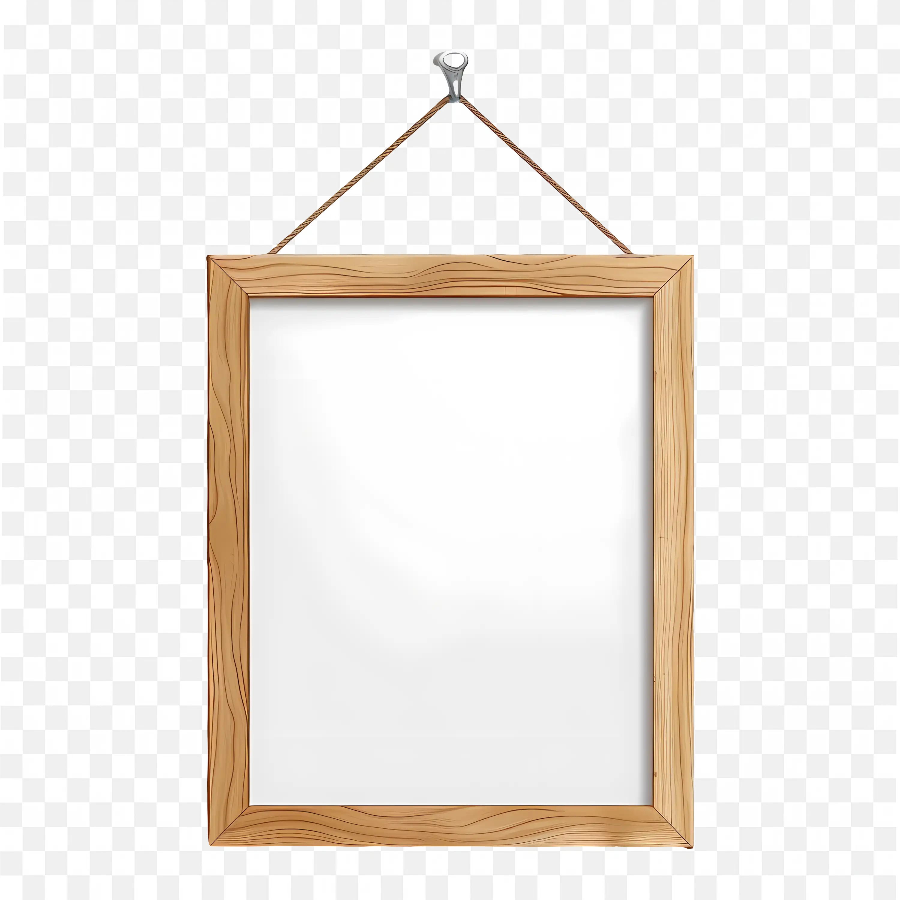 Wooden Hanging Frame Minimal Wall Art Display Design